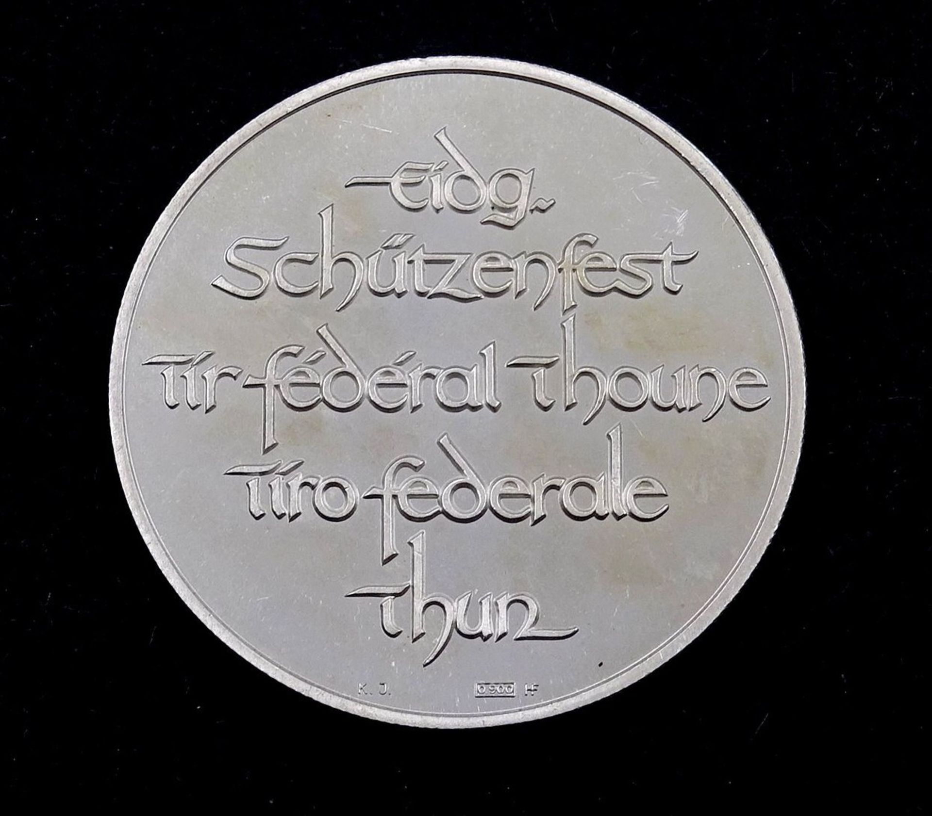 Silbermedaille Eidg.Schützenfest Thun 1969, 14,9g. - Bild 2 aus 2