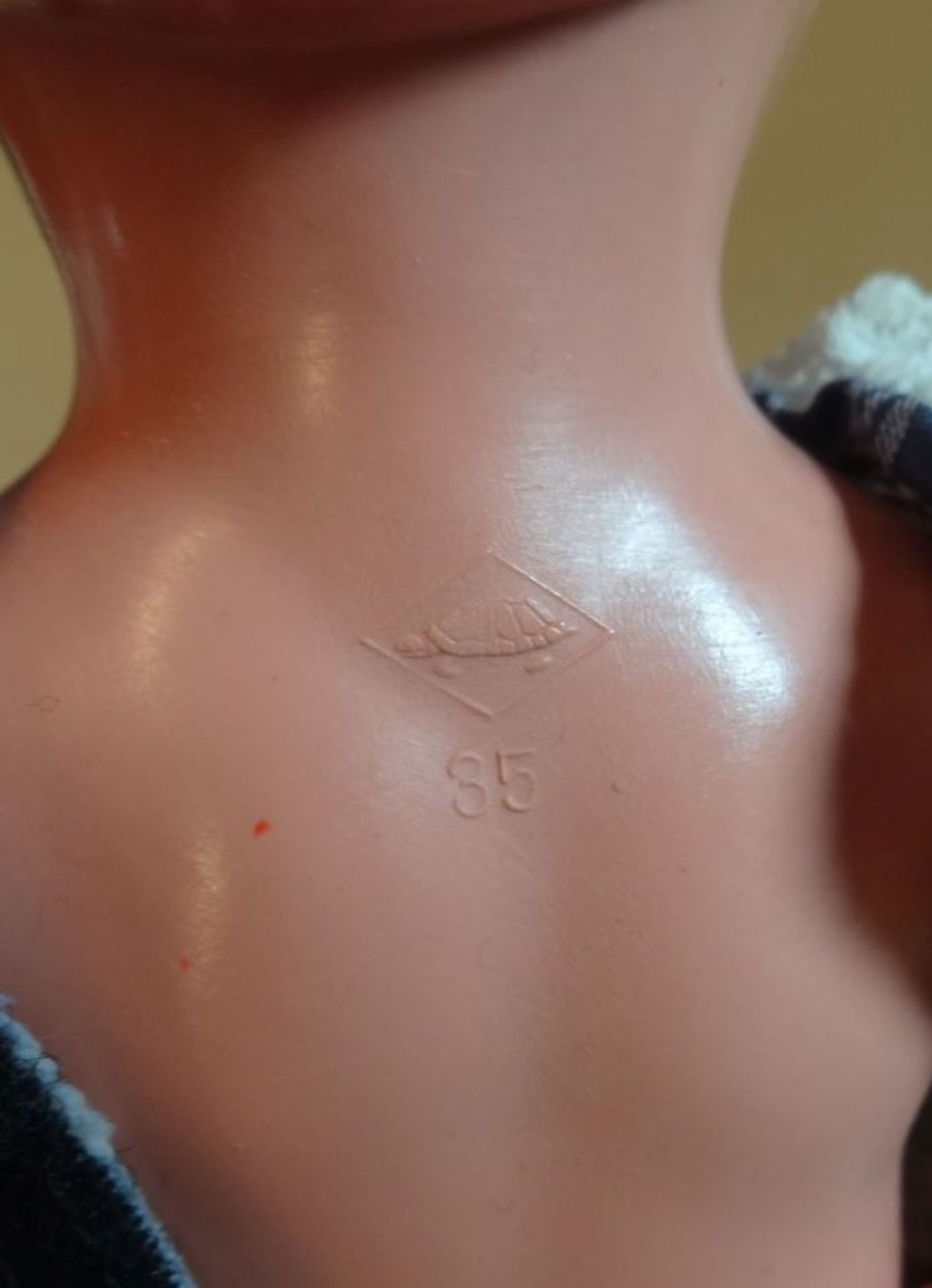 Schildkröt-Puppe, Rückenmarke, H-38 cm - Bild 3 aus 3