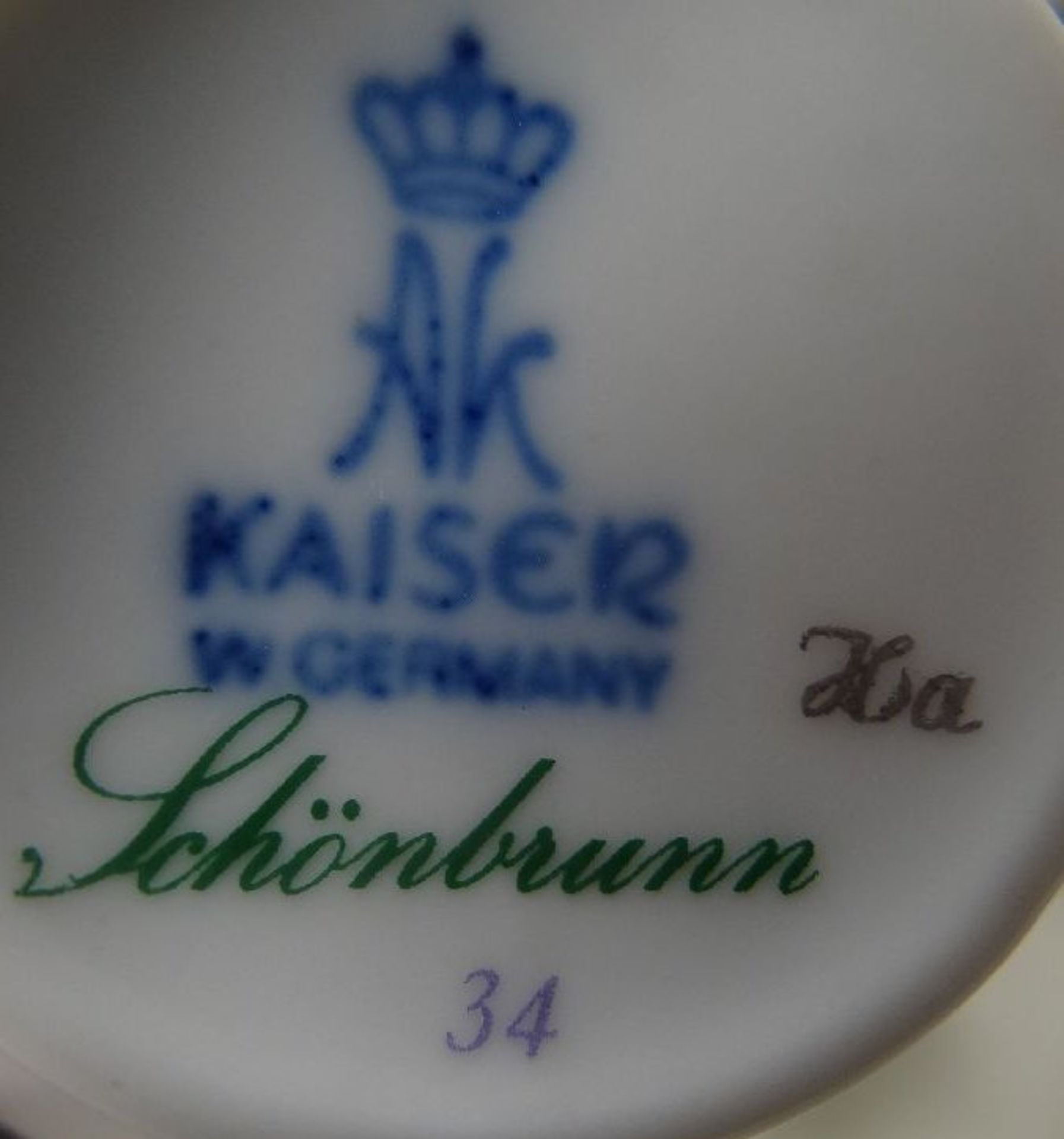 Kaffee-Service für 6 Personen "Kaiser" Dekor Schönbrunn, 25 Teile - Bild 3 aus 3