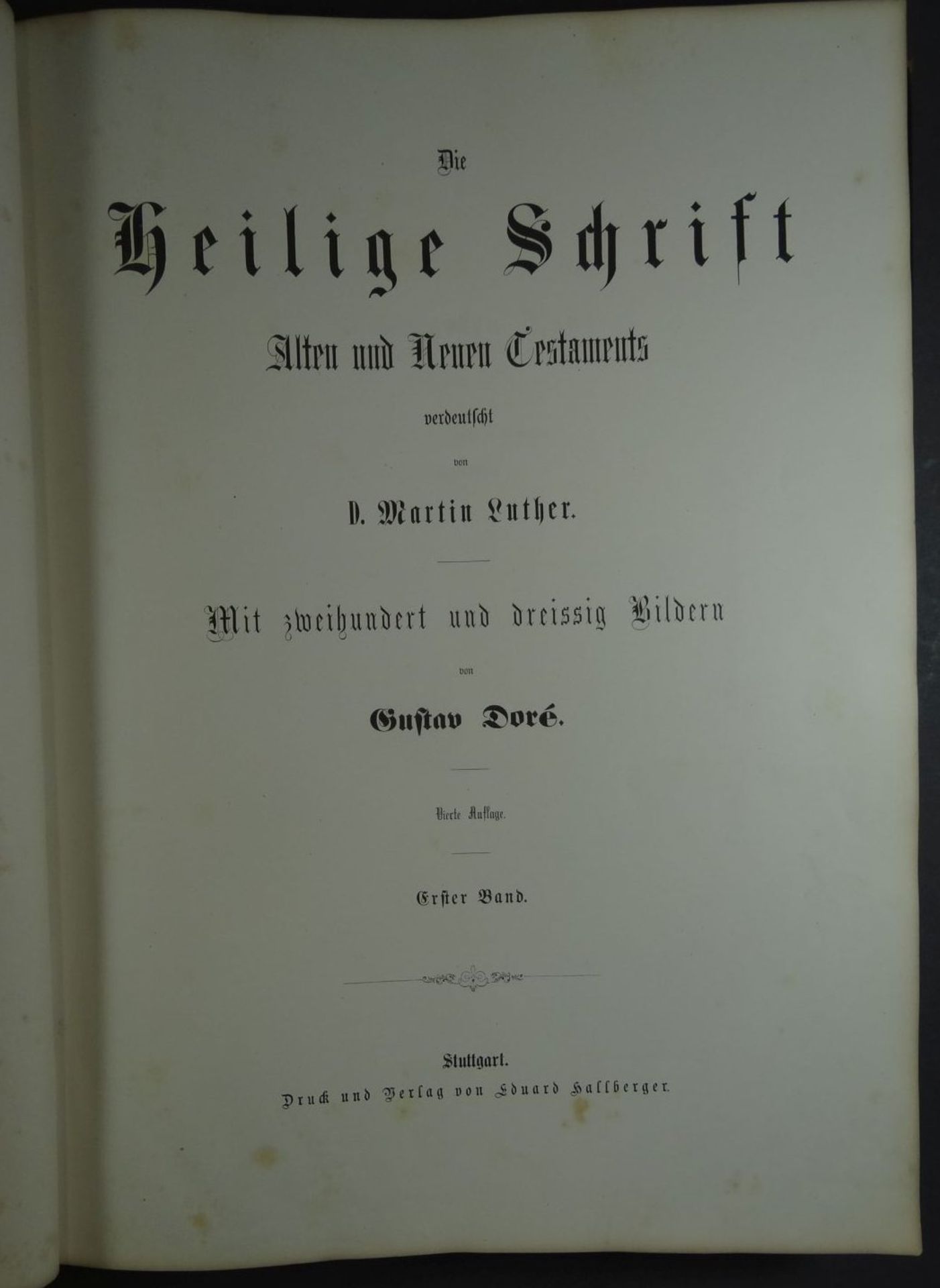 Dore-Bibel: Die Heilige Schrift Ates und Neuen Testamentes Aus der Vulgata übersetzt von Dr. Joseph - Image 2 of 10