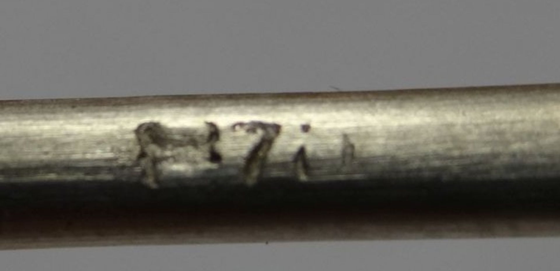 6 Kaffeelöffel in Kasten, Silber, wohl China, zus. 87,1 gr., L-12,5 cm - Bild 5 aus 5