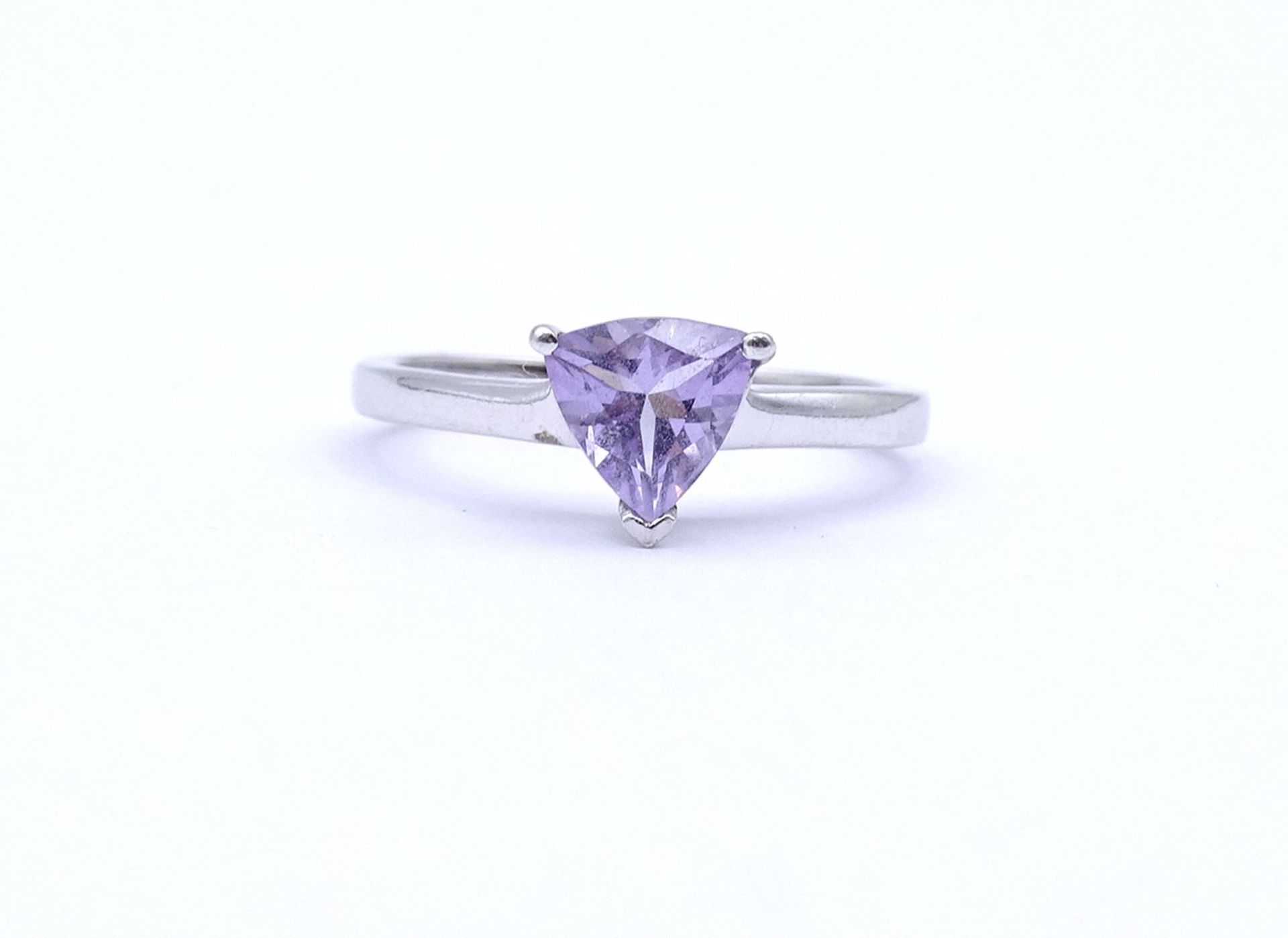 Amethyst Ring, Sterling Silber 0.925, 2,2g., RG 57