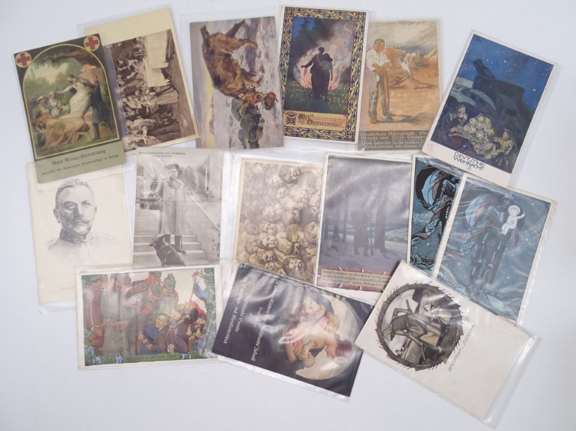 Konvolut Postkarten, Kaiserreich, mit patriotischen Motiven, viele Wohlfahrtskarten, ca. 170 St., e - Bild 3 aus 9