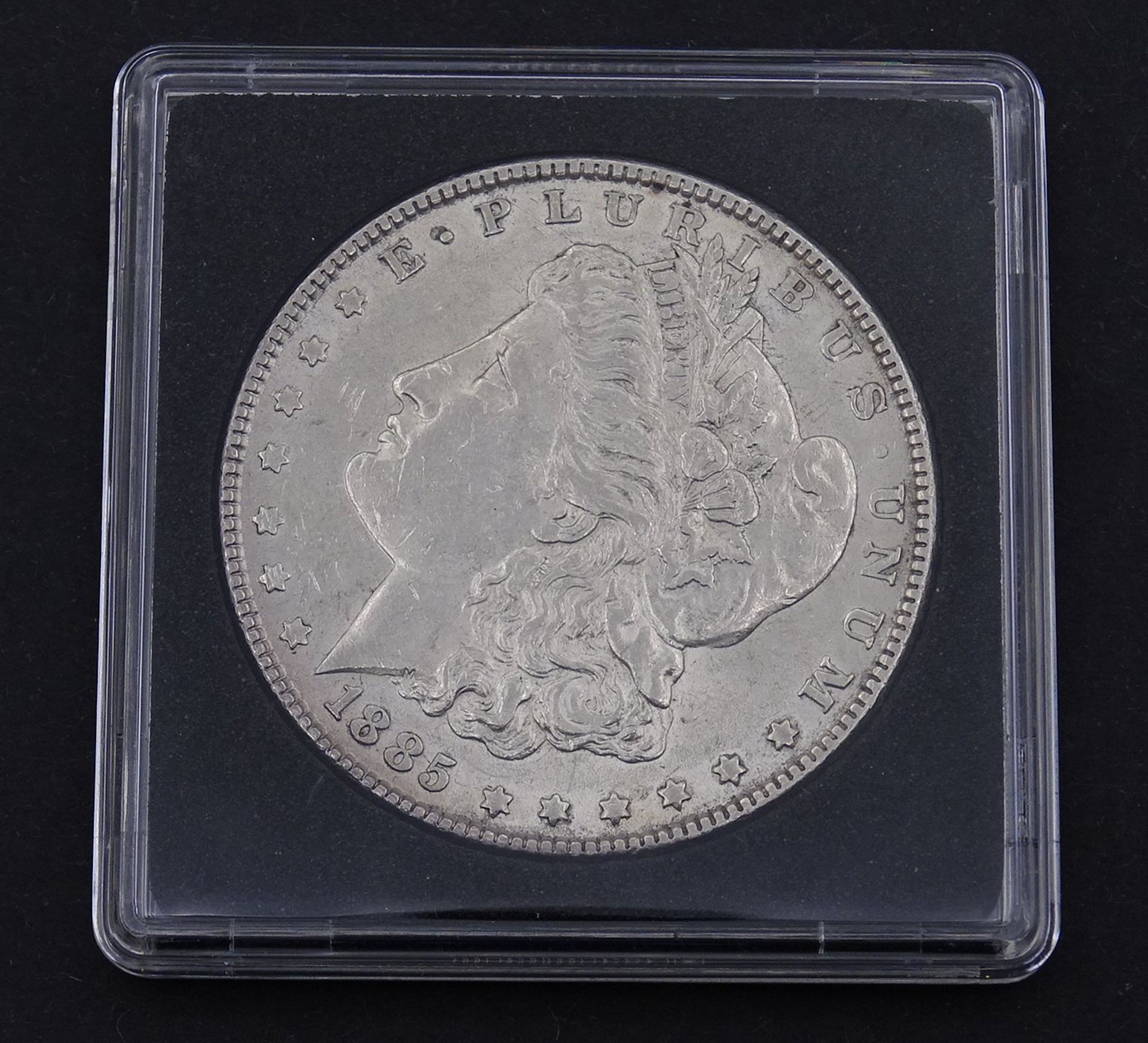 Morgan Dollar 1885, USA, gekapselt