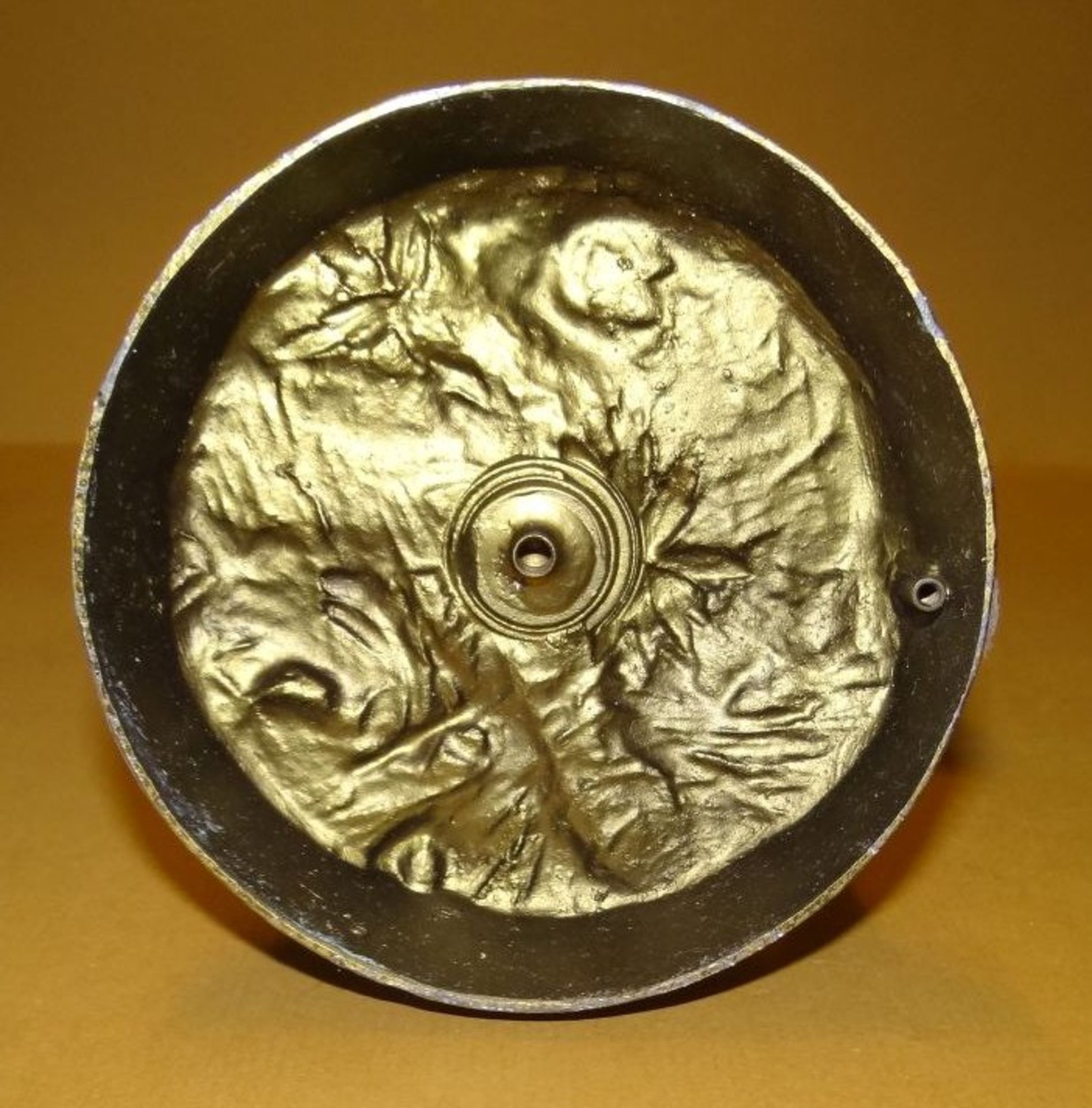 schwere Metallgussfigur, bronziert, Mädchen, H-35 cm - Bild 6 aus 6