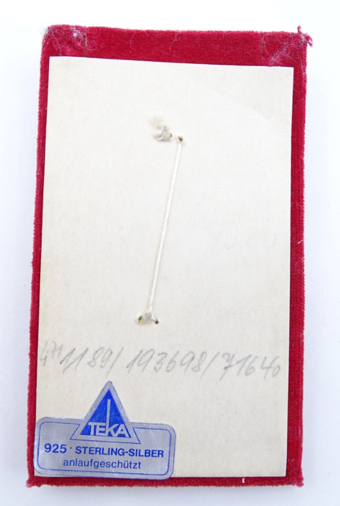 Anhänger aus Sterlingsilber, "Teka", Mitte 20. Jh., 5,3 x 4,5 cm, mit Unterlage: 13 gr. - Bild 3 aus 3