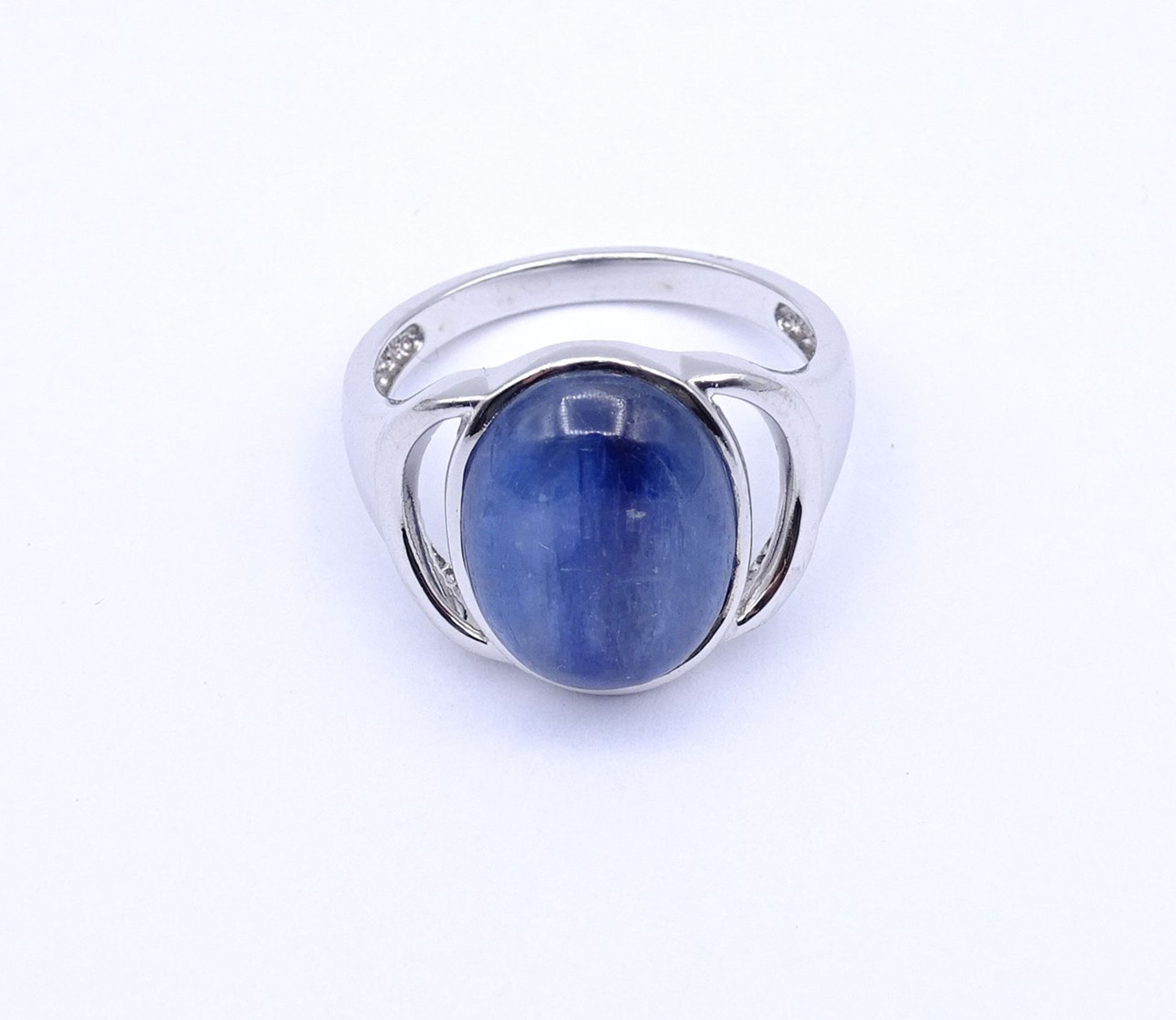 Silber Ring mit Kyanit Cabochon, Sterling Silber 0.925, 5,9g., RG 63 - Bild 2 aus 4