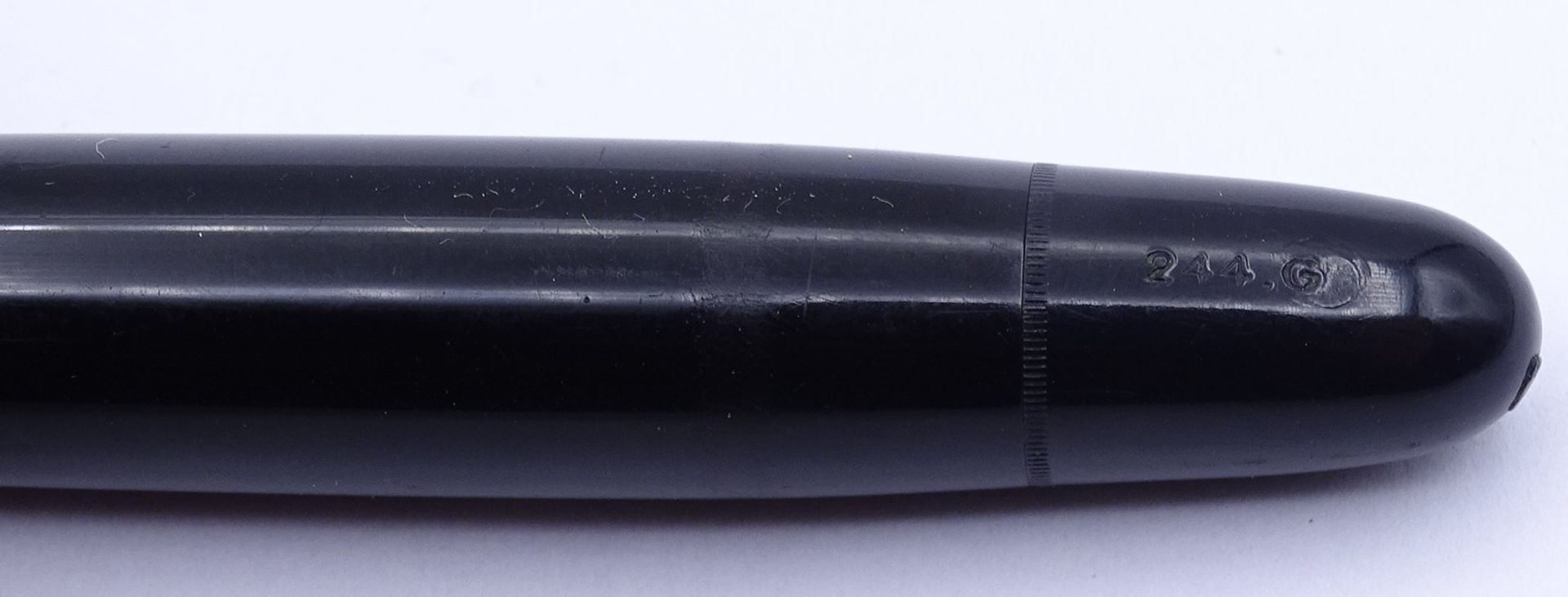 Montblanc Füller No. 244 G, Stärke M, GG Feder 14C 585, Gesamtlänge L. 12,8cm, Alters- und Gebrauch - Bild 8 aus 9