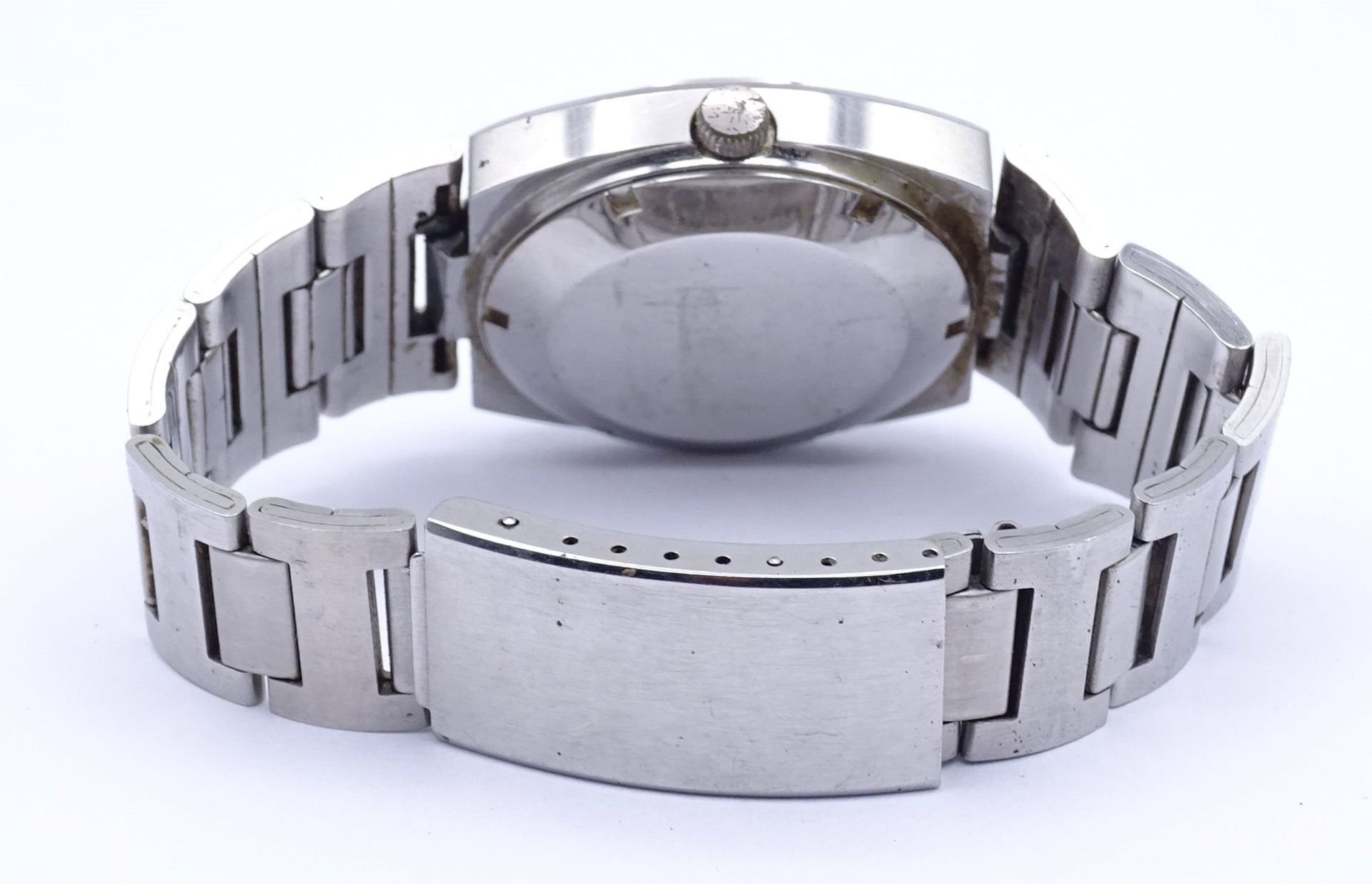 Armbanduhr Tutima Record, Automatikwerk, D. 34mm, Tragespuren, Werk läuft - Bild 5 aus 5