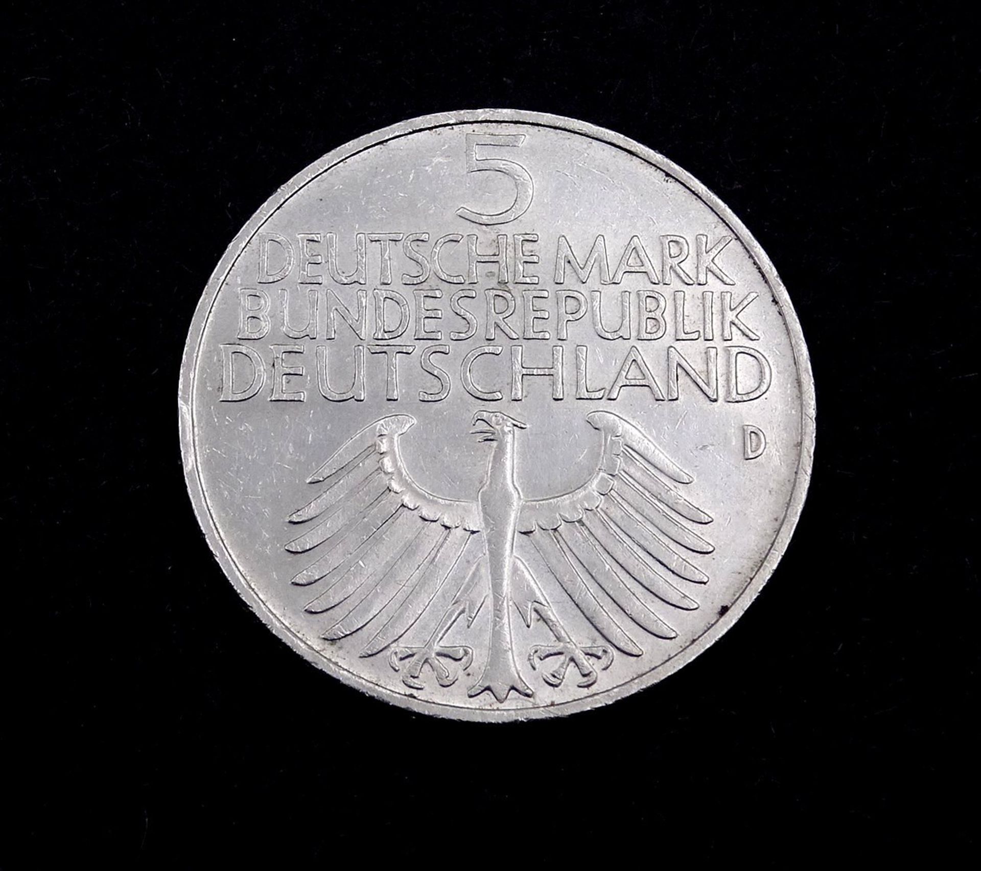 5 Deutsche Mark 1952 D, Germanisches Museum, 11,2g. - Bild 3 aus 8