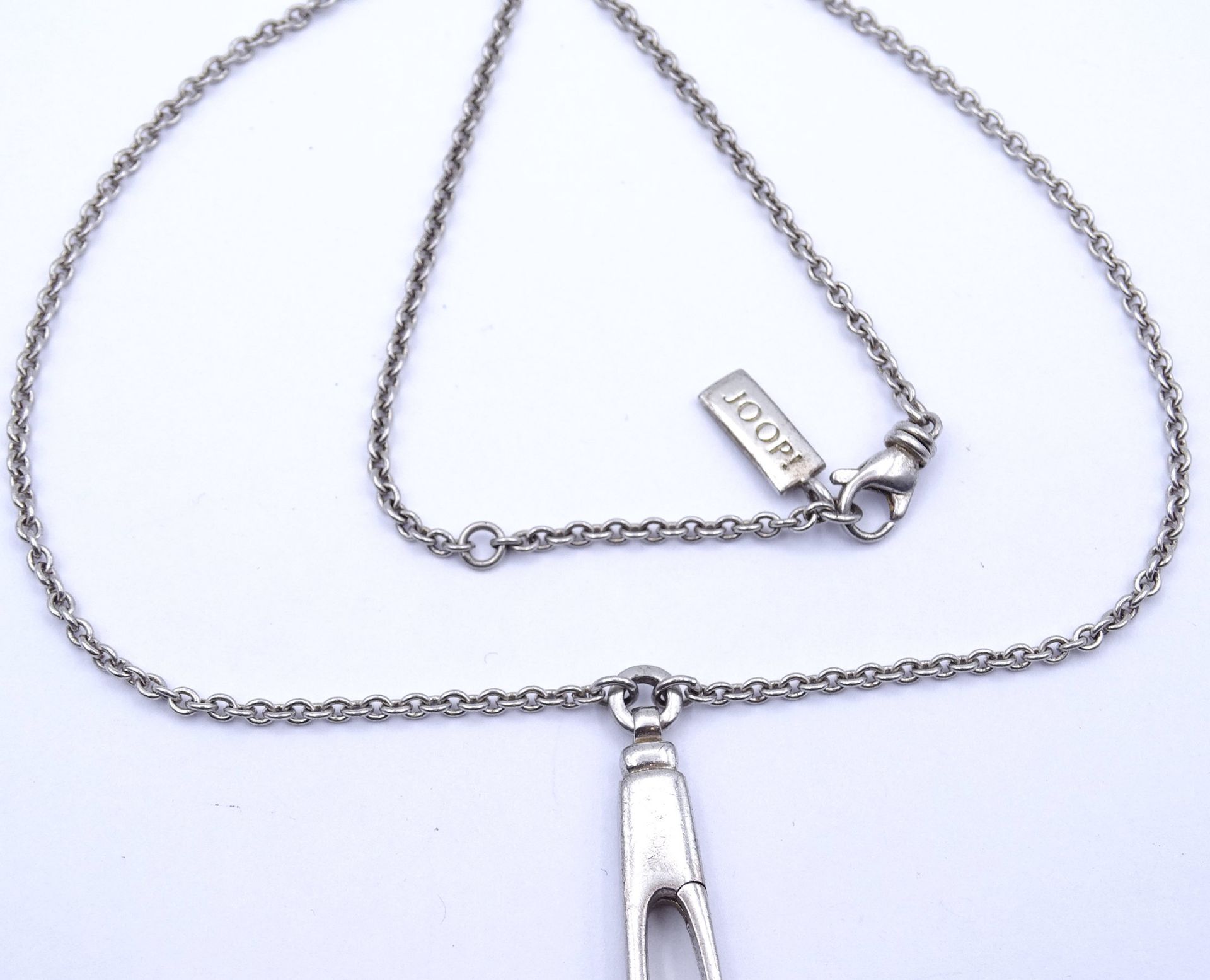 JOOP! Halskette mit Anhänger, Sterling Silber 0.925, Kette L. 45cm, 19g. - Bild 2 aus 3