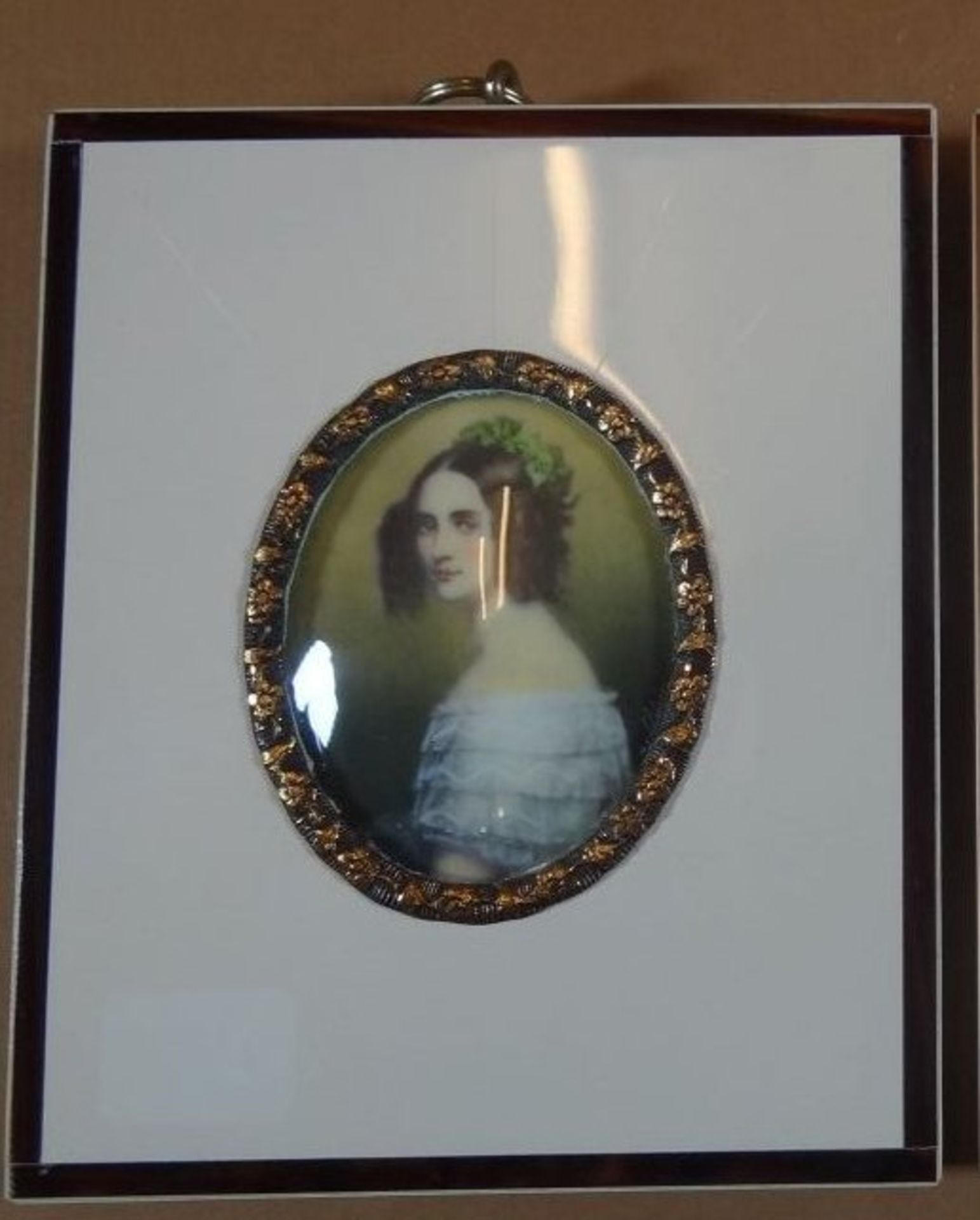 Miniatur-Portrait "Prinz. Alexandra von Bayern" 10,5x8,5 cm