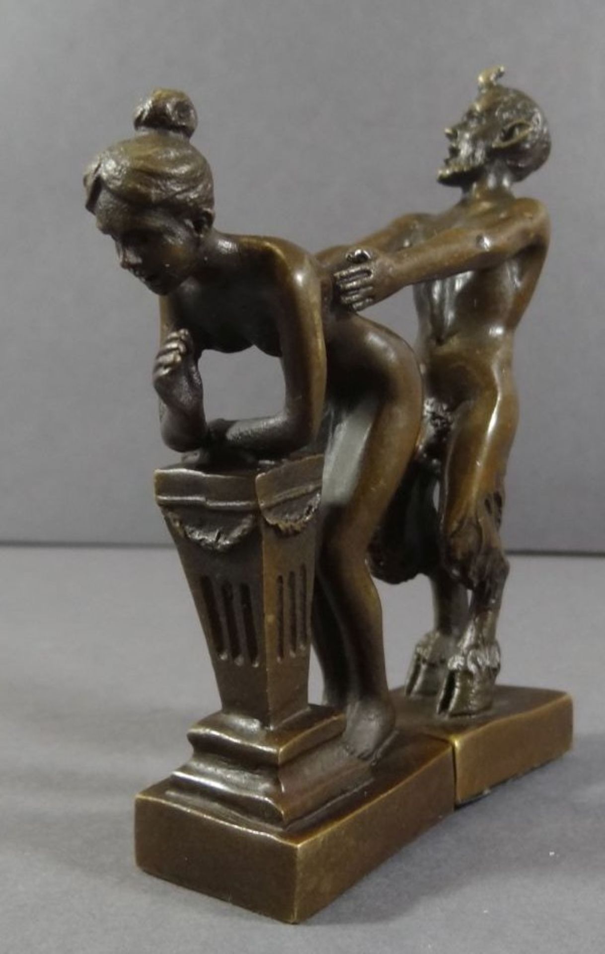 Franz BERGMANN (1861-1936) erotische Bronze, zweiteilig, gemarkt, H-11 cm - Bild 4 aus 6