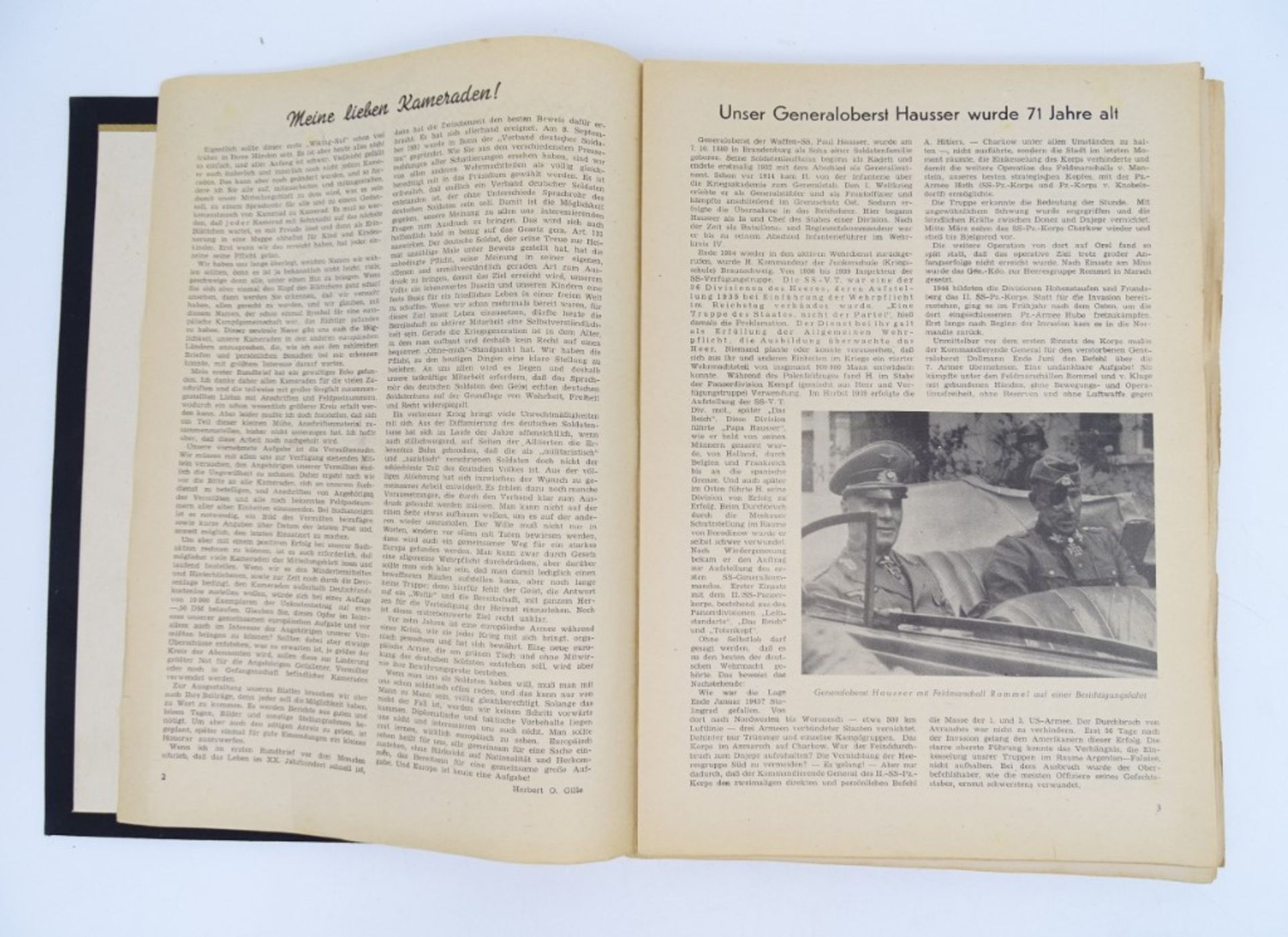 Sammelordner "Wiking-Ruf" 1952 mit 18 Ausgaben von 1951-1953, mit Altersspuren, teilweise leichte B - Bild 3 aus 6