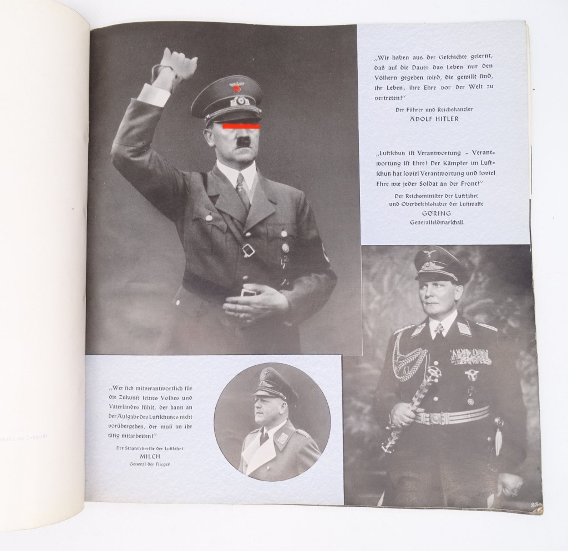2 Hefte, 3. Reich, "Deutsche Luftwacht" und "5 Jahre Reichsluftschutzbund", mit Altersspuren - Bild 2 aus 7