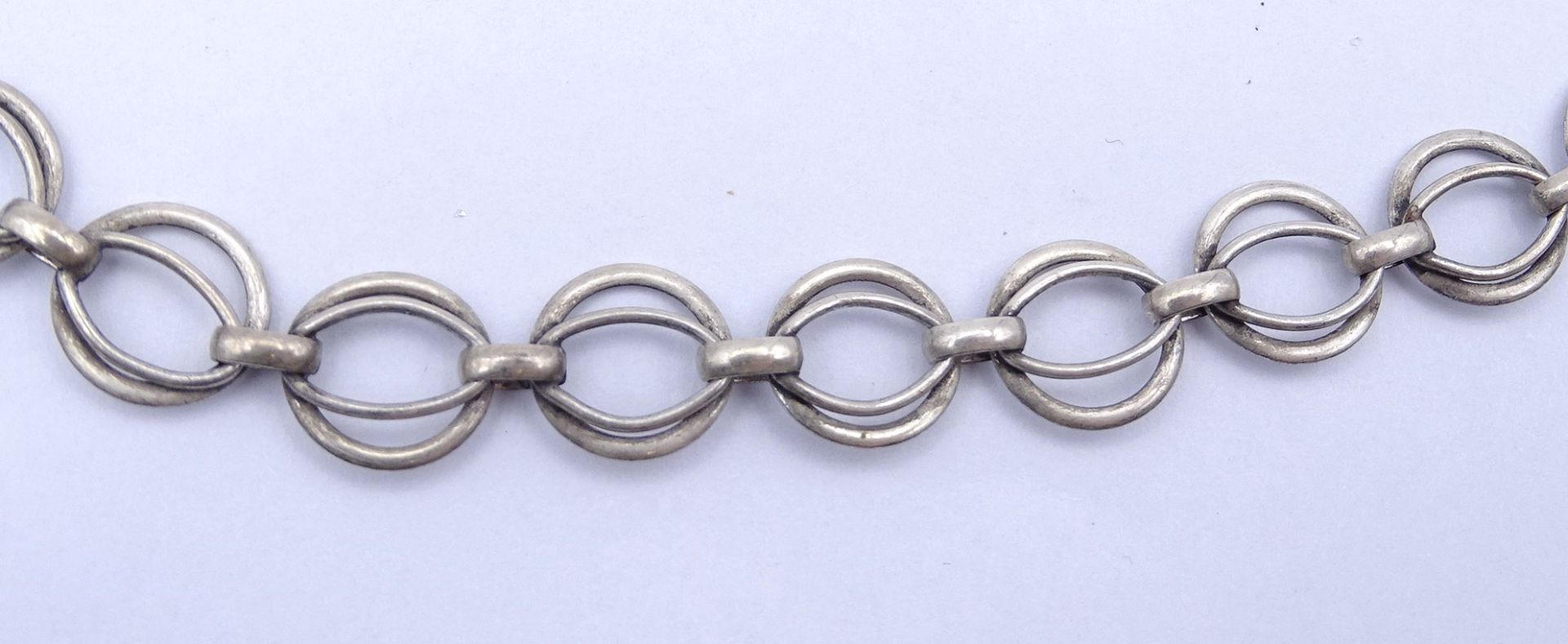 Halskette, Silber 0.800, L. 40-46cm, 15g. - Bild 2 aus 3