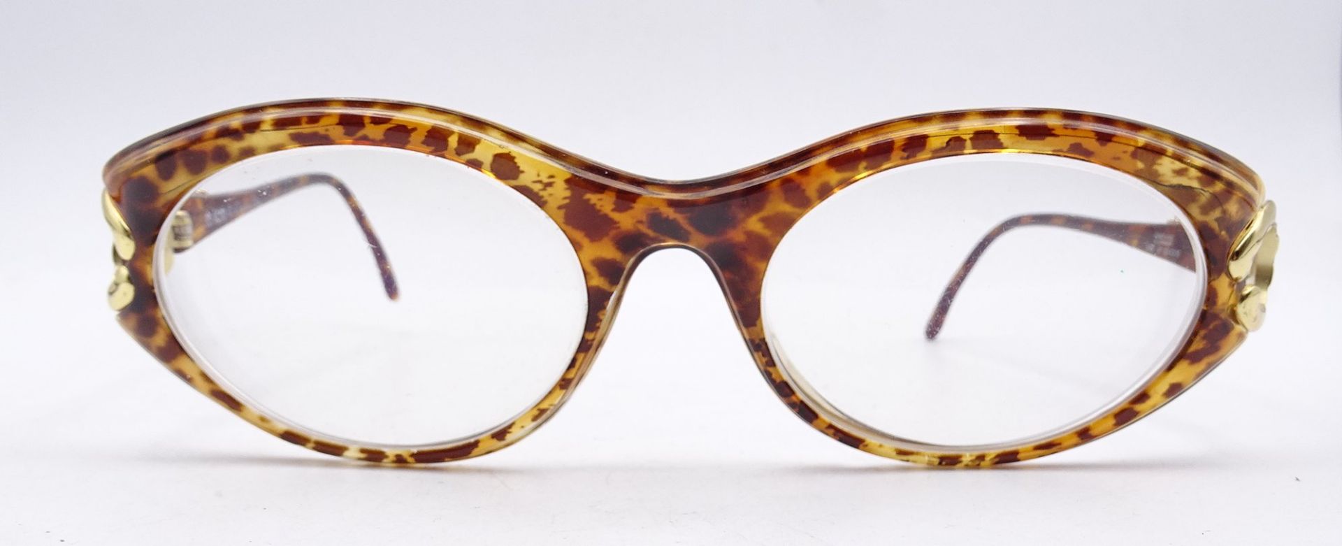 Ausstellungspuppenkopf mit Brille, "Christian Dior", H. 44cm, Alters- und Gebrauchsspuren