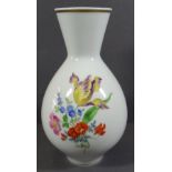 Vase "Meissen" Blumenmalerei, H-20 cm, gut erhalten