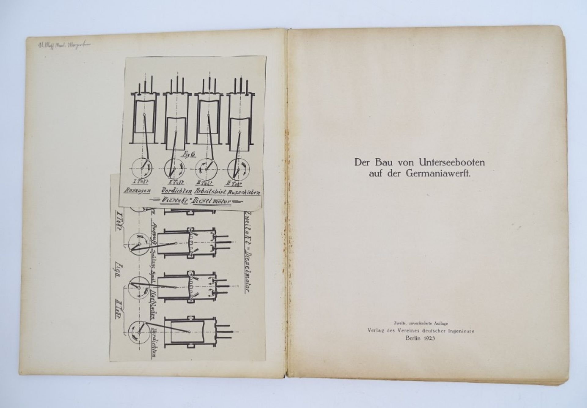 2 Bücher: "Die Amerika-Fahrt des Z.R.III", Amsel-Verlag, Wiesbaden 1925 und "Die Unterseeboote der  - Bild 9 aus 16