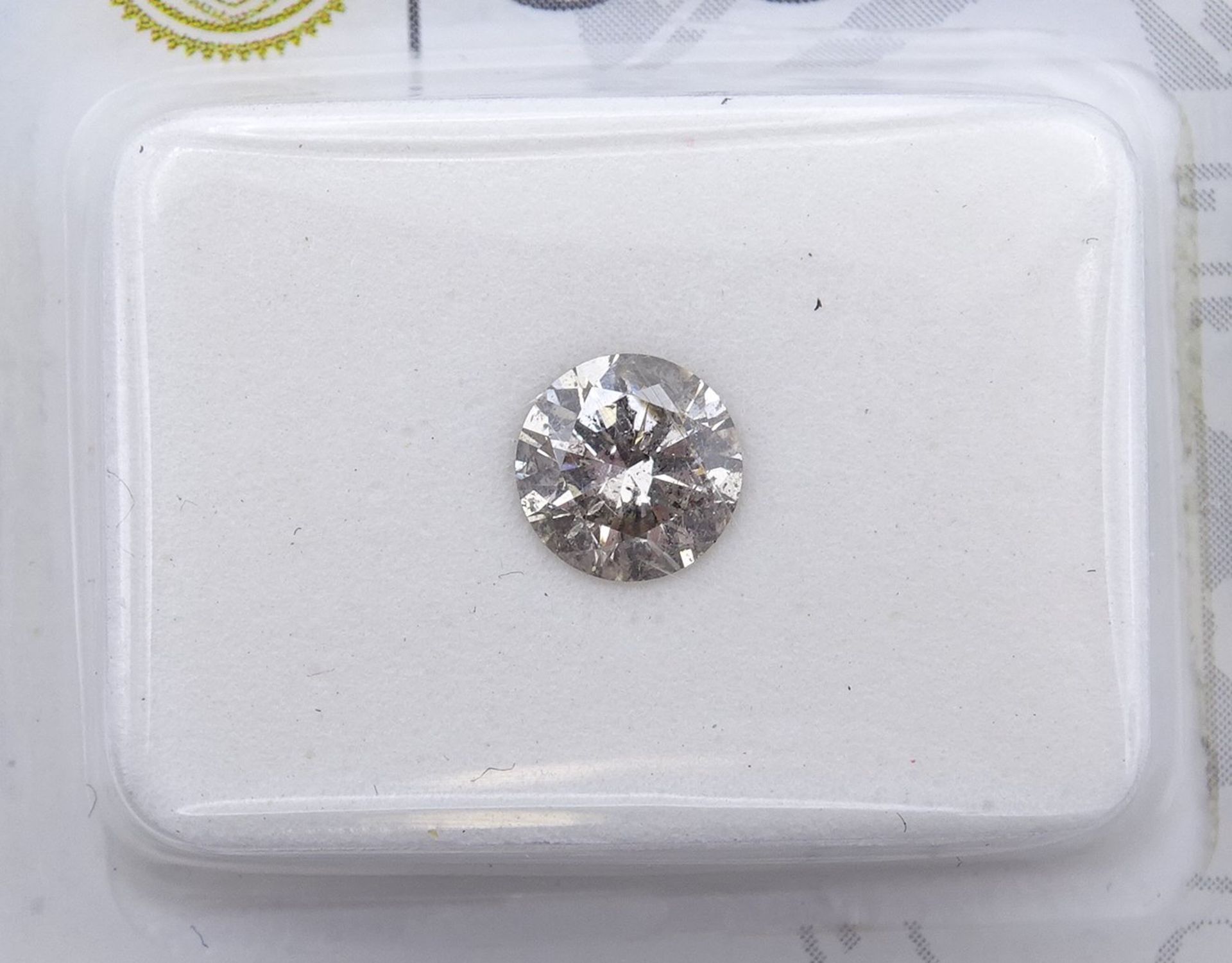 Loser Brillant 0,51ct., Fancy Grey, SI3, mit CGL Zertifikat - Image 4 of 4