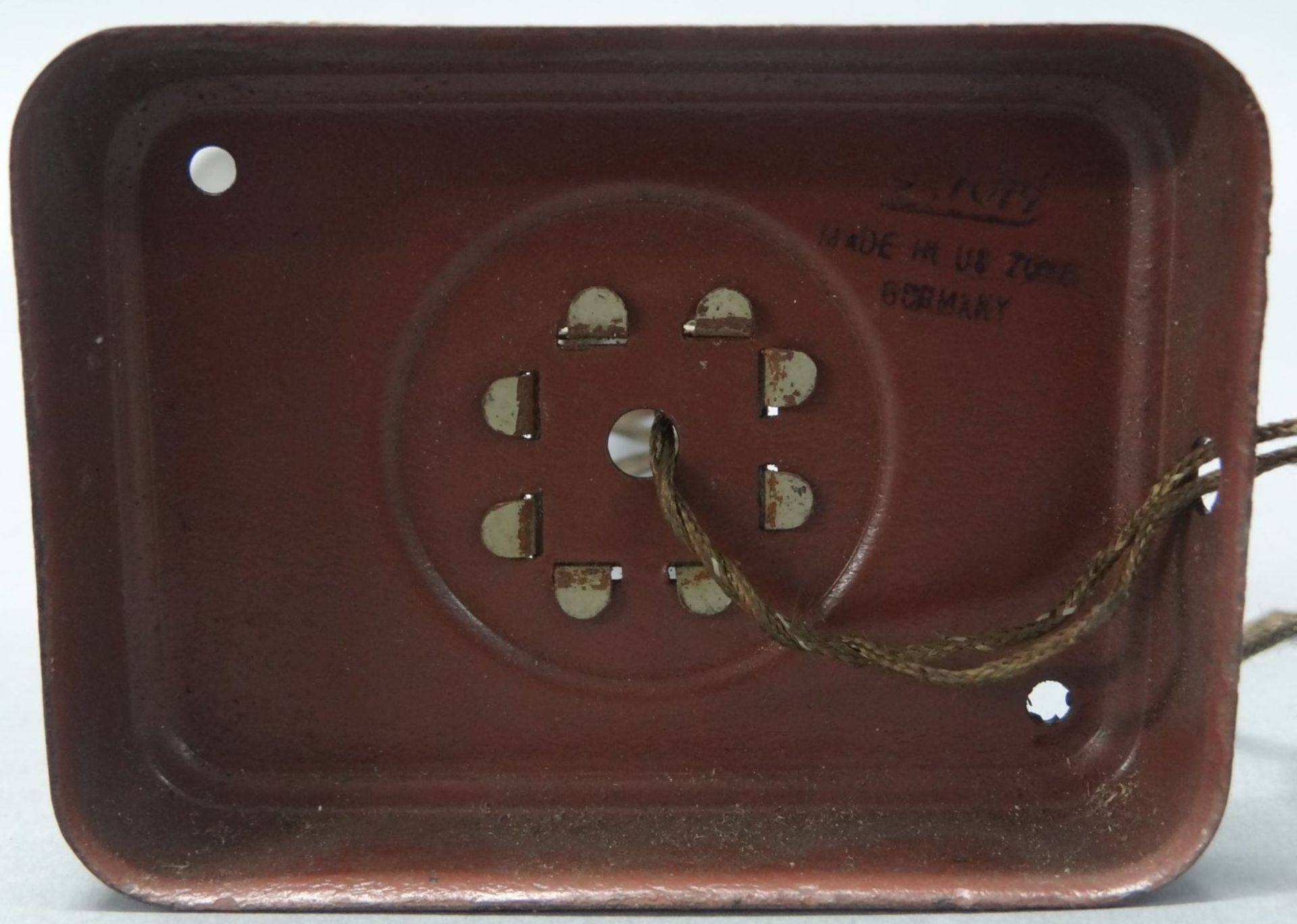 Bahnlampe "Kibri" U.S. Zone, Metall, bespielt, H-26 cm - Bild 3 aus 3
