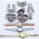 9x div. Armbanduhren, Quartz, Funktionen nicht überprüft, Alters- und Gebrauchsspuren