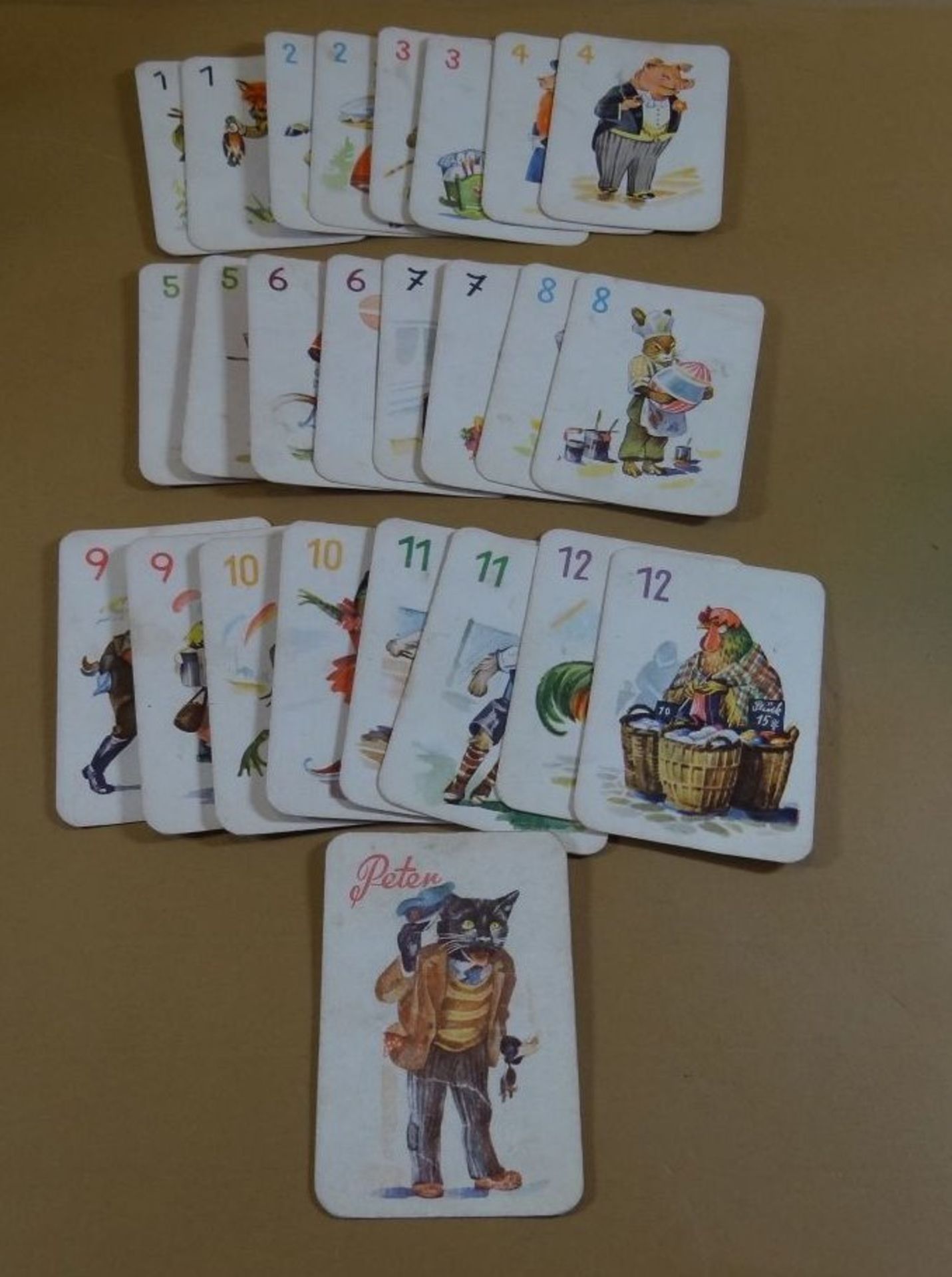 altes Kartenspiel "Schwarzer Peter", wohl vollständig - Bild 2 aus 8