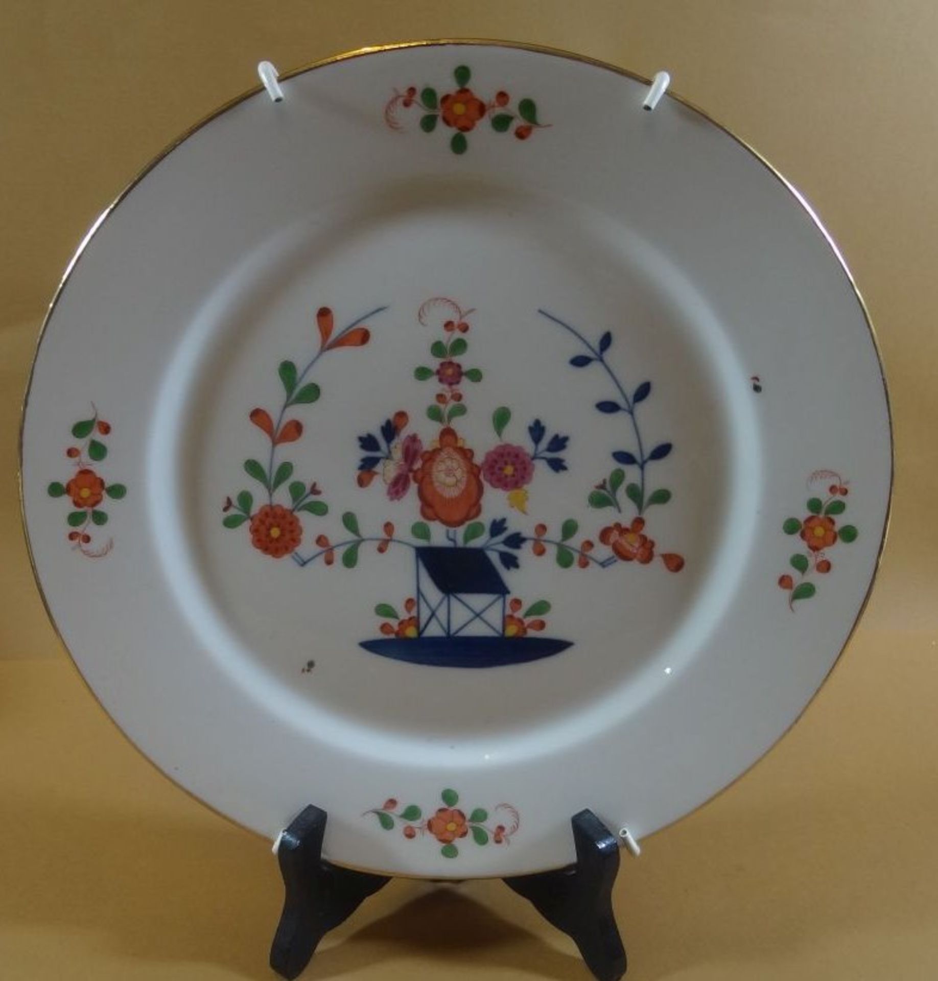 Teller "Meissen" indianische Blumen, D-26 cm