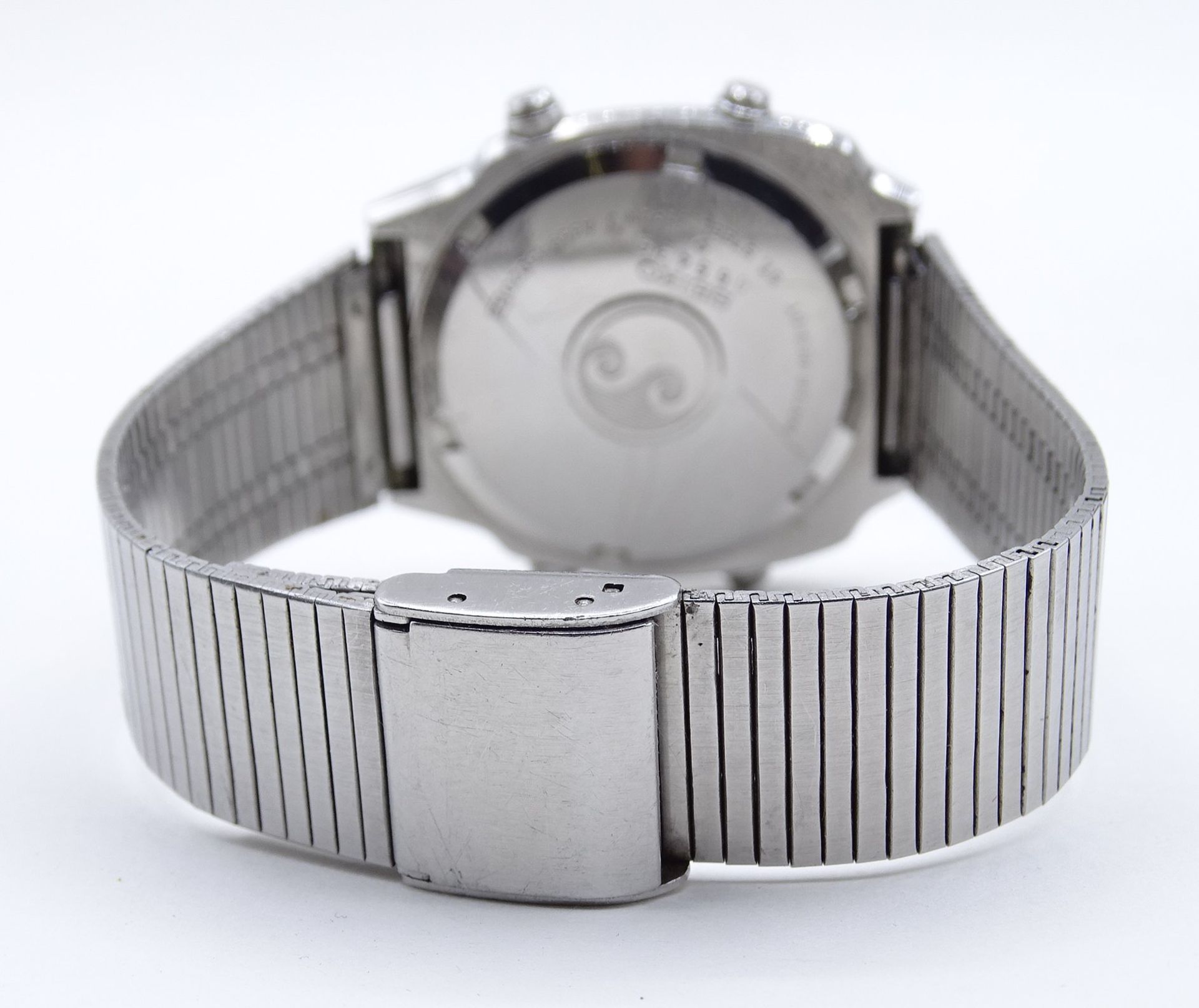 HAU Seiko Chronograph "Silver Wave", digital, Edelstahl, Box, Gehäuse: 3,5 x 4 cm, Werk läuft, mit - Image 5 of 7