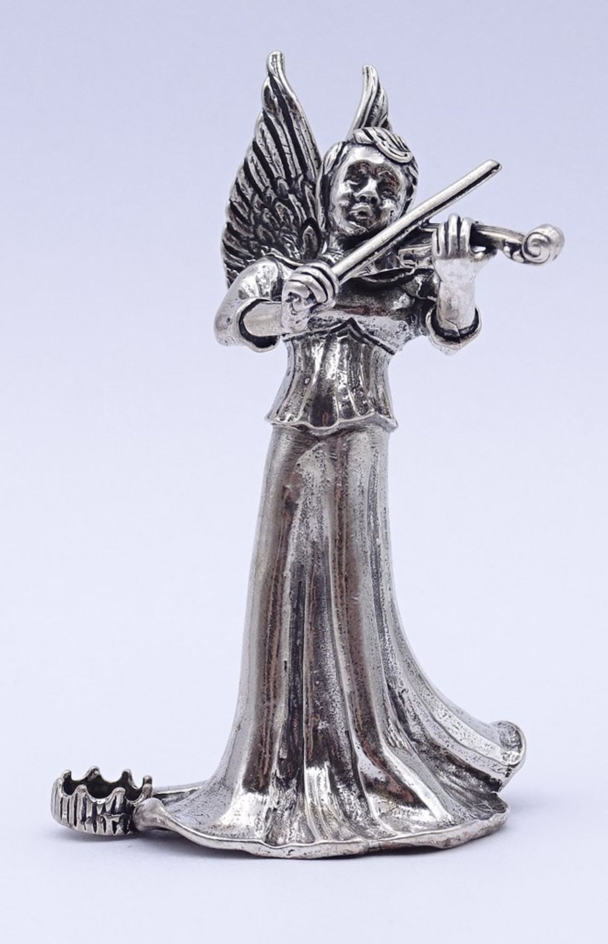 Musizierender Silber Engel 0.835 (Kerzenhalter), Christoph Widmann , 1982, H- 6,9cm, 44gr.