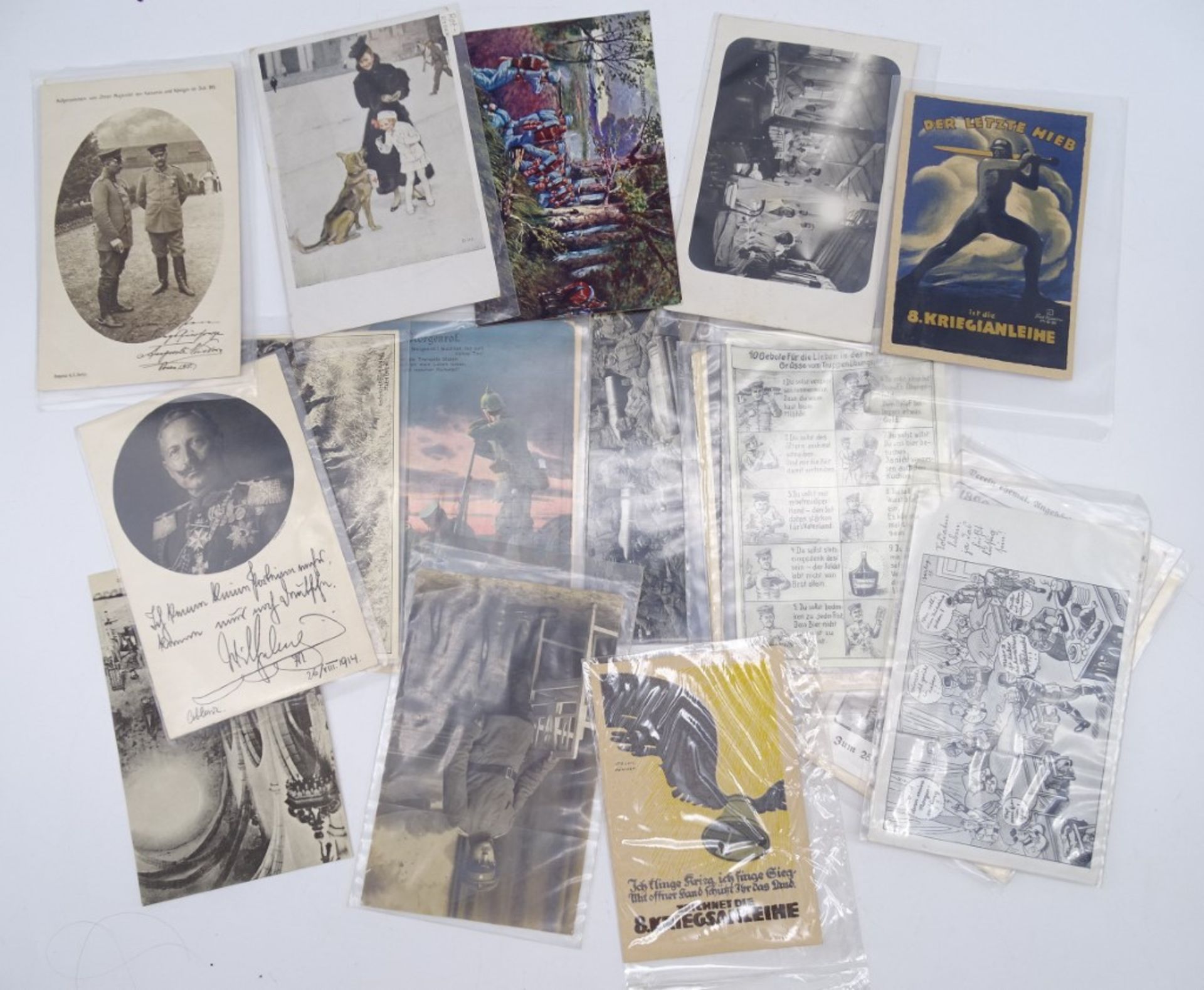 Konvolut Postkarten, Kaiserreich, mit patriotischen Motiven, viele Wohlfahrtskarten, ca. 170 St., e - Bild 5 aus 9