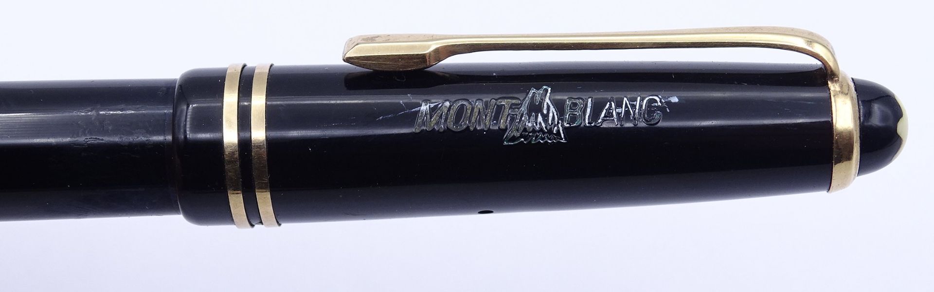 Montblanc Füller No. 244 G, Stärke M, GG Feder 14C 585, Gesamtlänge L. 12,8cm, Alters- und Gebrauch - Bild 9 aus 9