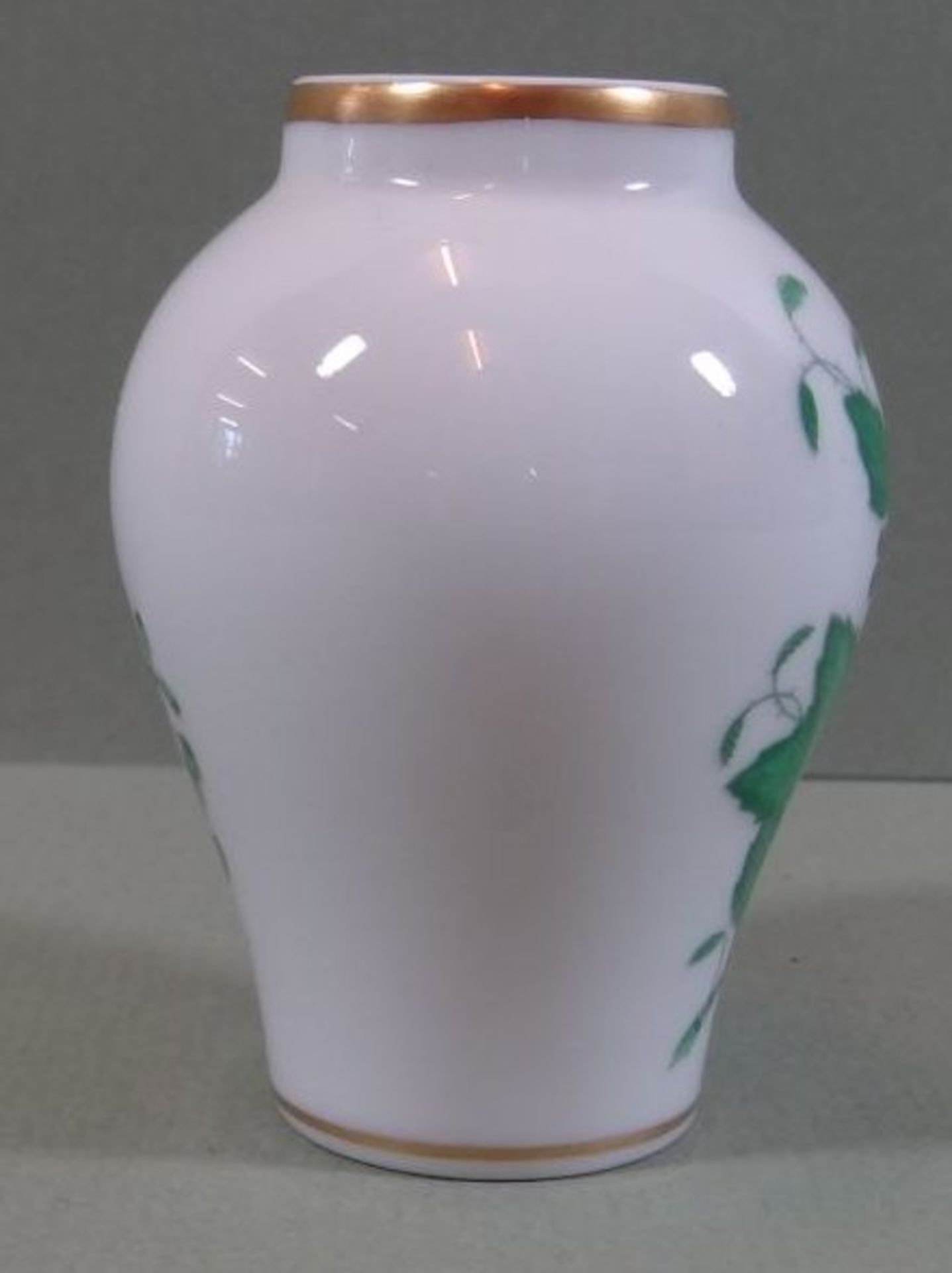 kleine Vase "Herend" Apponyi grün, H-6 cm - Image 3 of 4