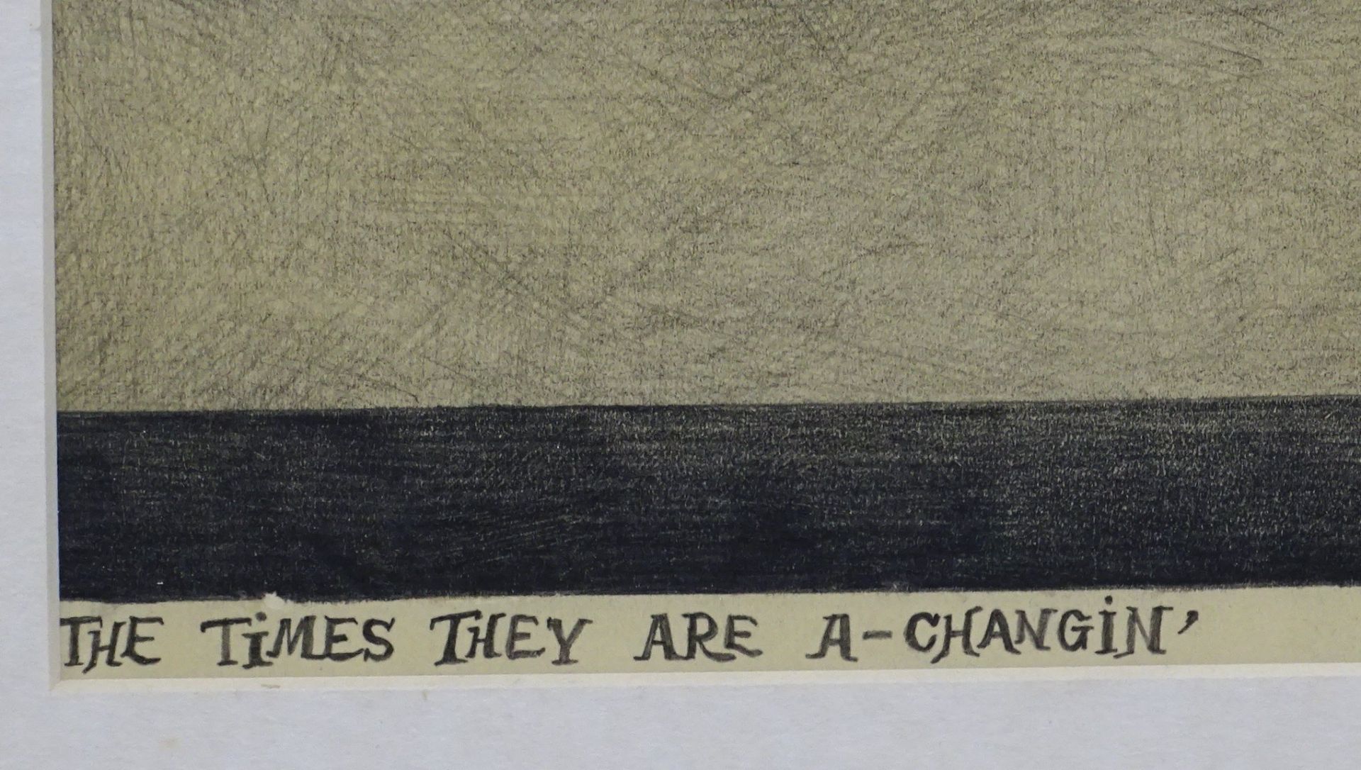 Peter K. Kirchof , Lithographie, The Times They are a - changin - (Bob Dylan), ger/Glas, RG 53,5 x - Image 3 of 6