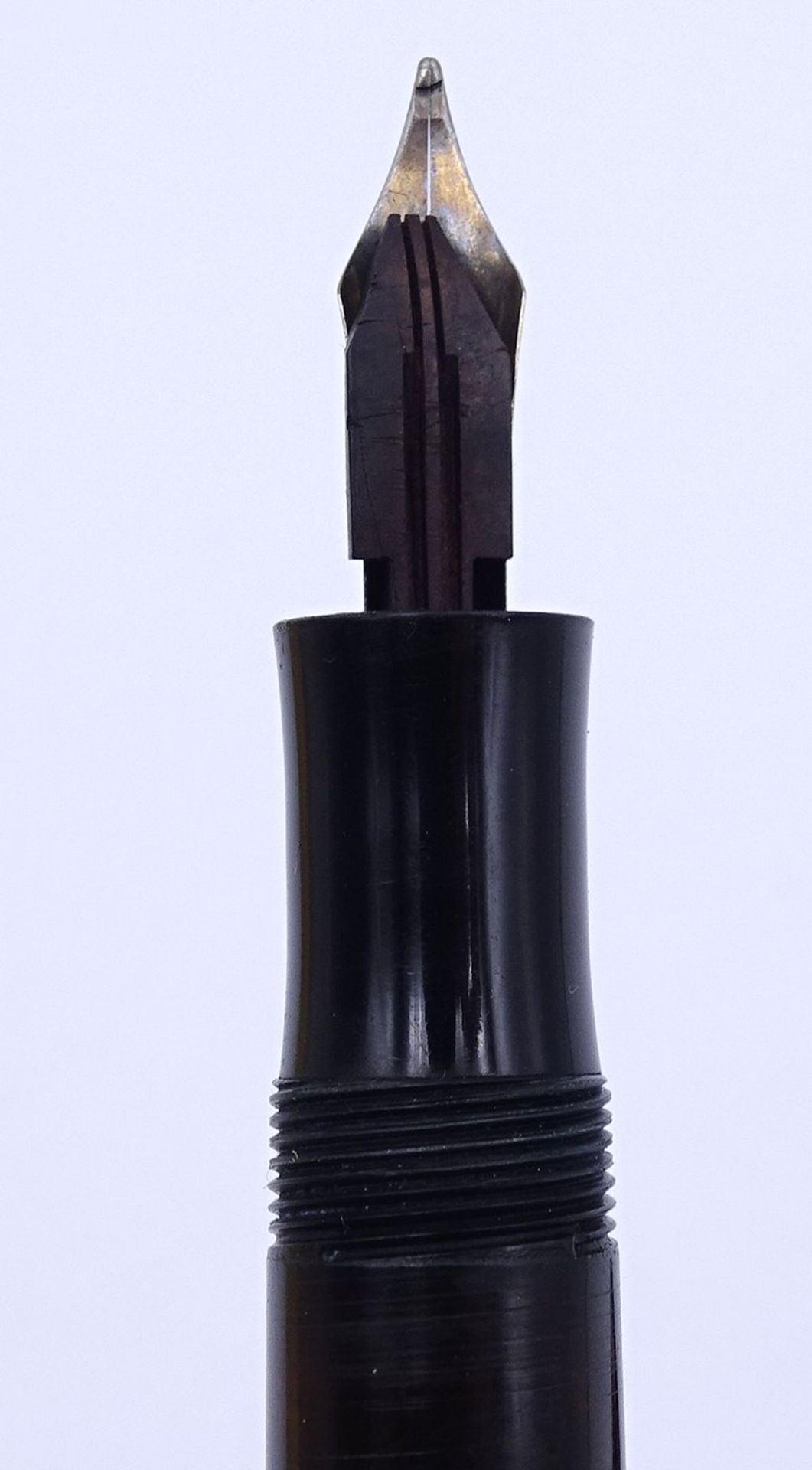 Montblanc Füller No. 234 1/2 G,  Gesamtlänge L. 12,2cm, anbei Schachtel, Alters- und Gebrauchsspure - Bild 3 aus 7