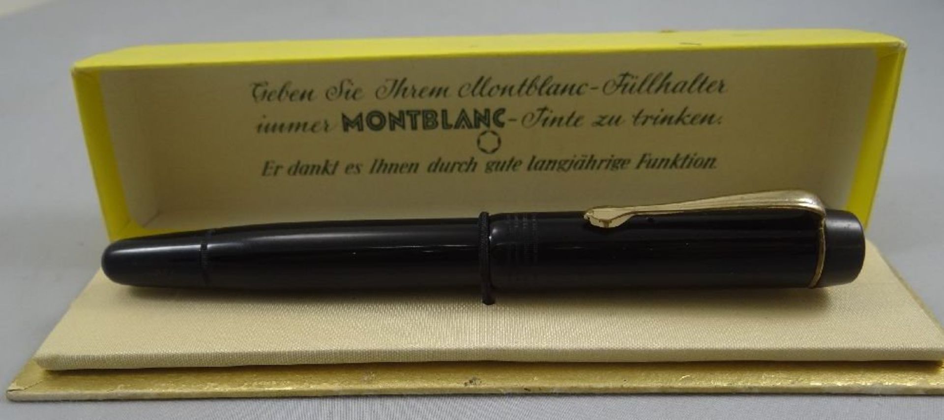 alter Mont Blanc Füller mit orig. Goldfeder-585-, Nr. 80, alte Schachtel anbei