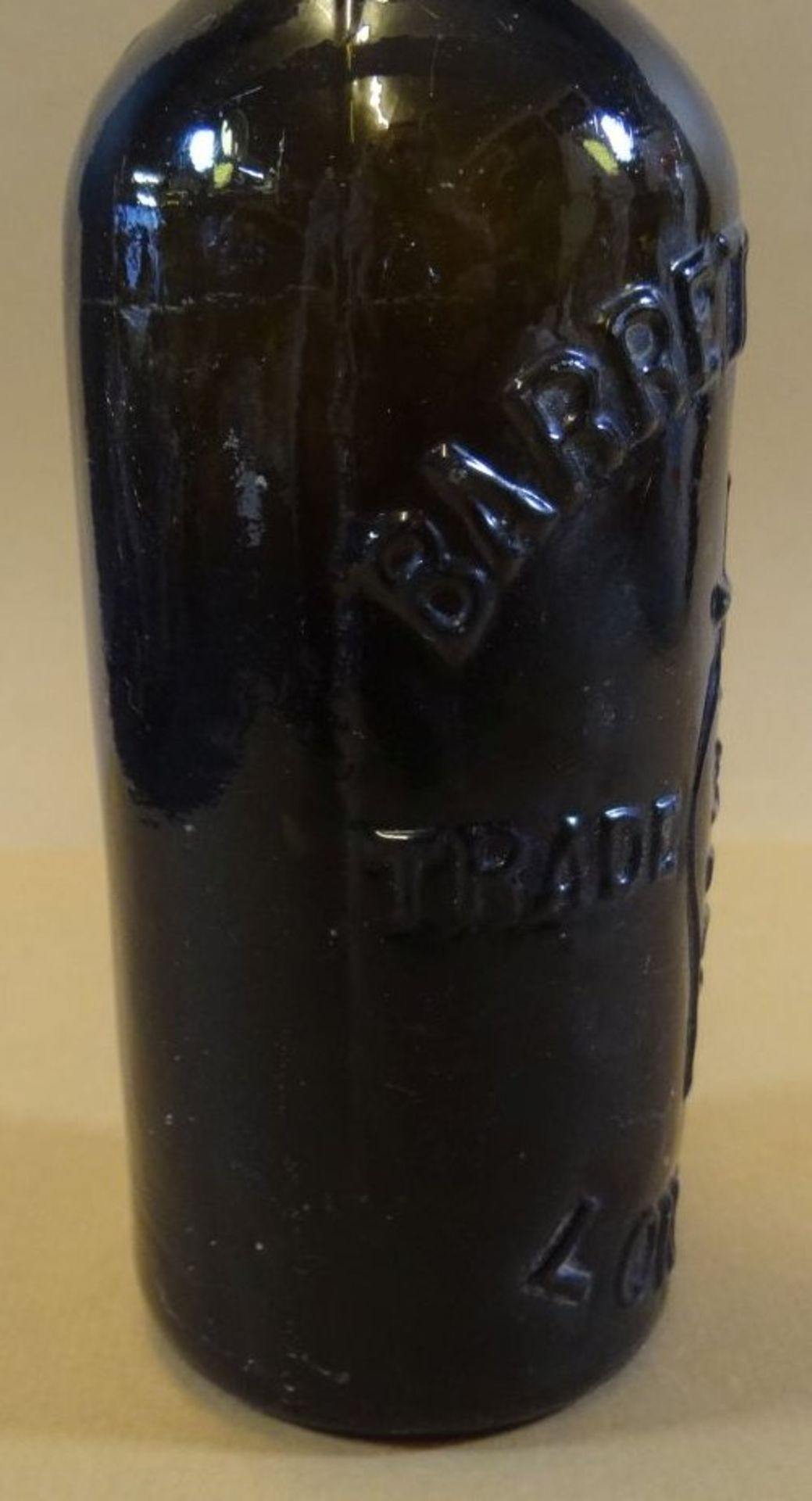 Flasche um 1900 mit Verschluss "Barret&Co" Limo, London, H-20 cm - Bild 3 aus 7