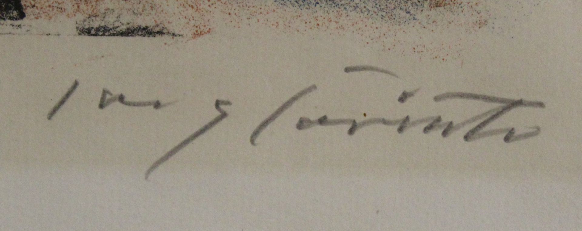 Lovis CORINTH (1858-1925), Der Schwur auf dem Rütli, Farblitho, gut gerahmt/Glas, RG 62 x 53,5cm. - Bild 3 aus 4