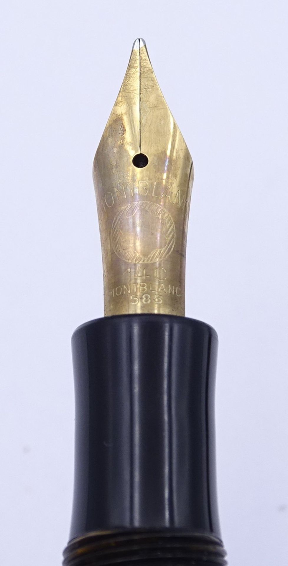 Montblanc Füller No. 244 G, Stärke M, GG Feder 14C 585, Gesamtlänge L. 12,8cm, Alters- und Gebrauch - Bild 2 aus 9