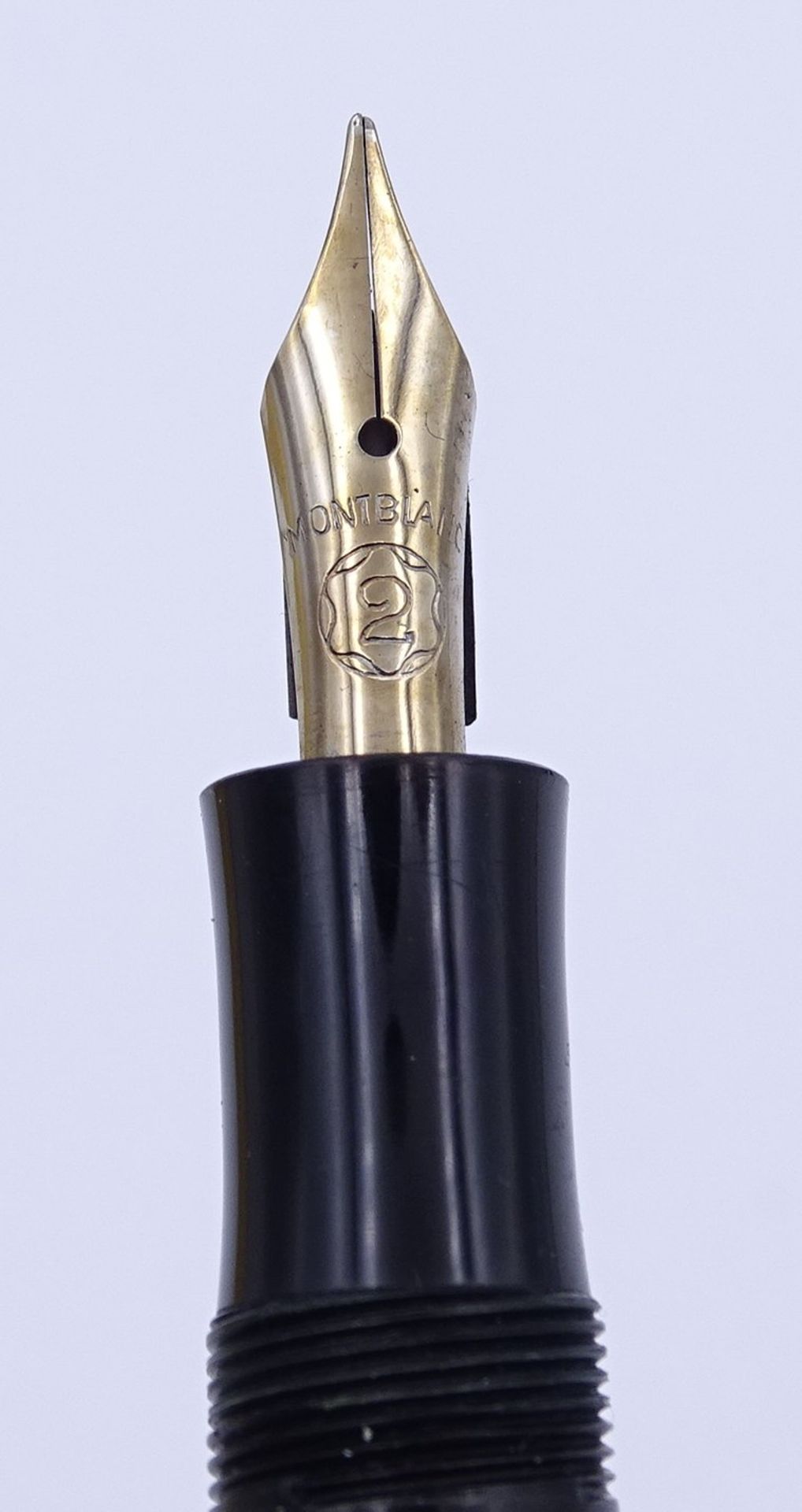 Montblanc Füller No. 234 1/2 G,  Gesamtlänge L. 12,2cm, anbei Schachtel, Alters- und Gebrauchsspure - Bild 2 aus 7