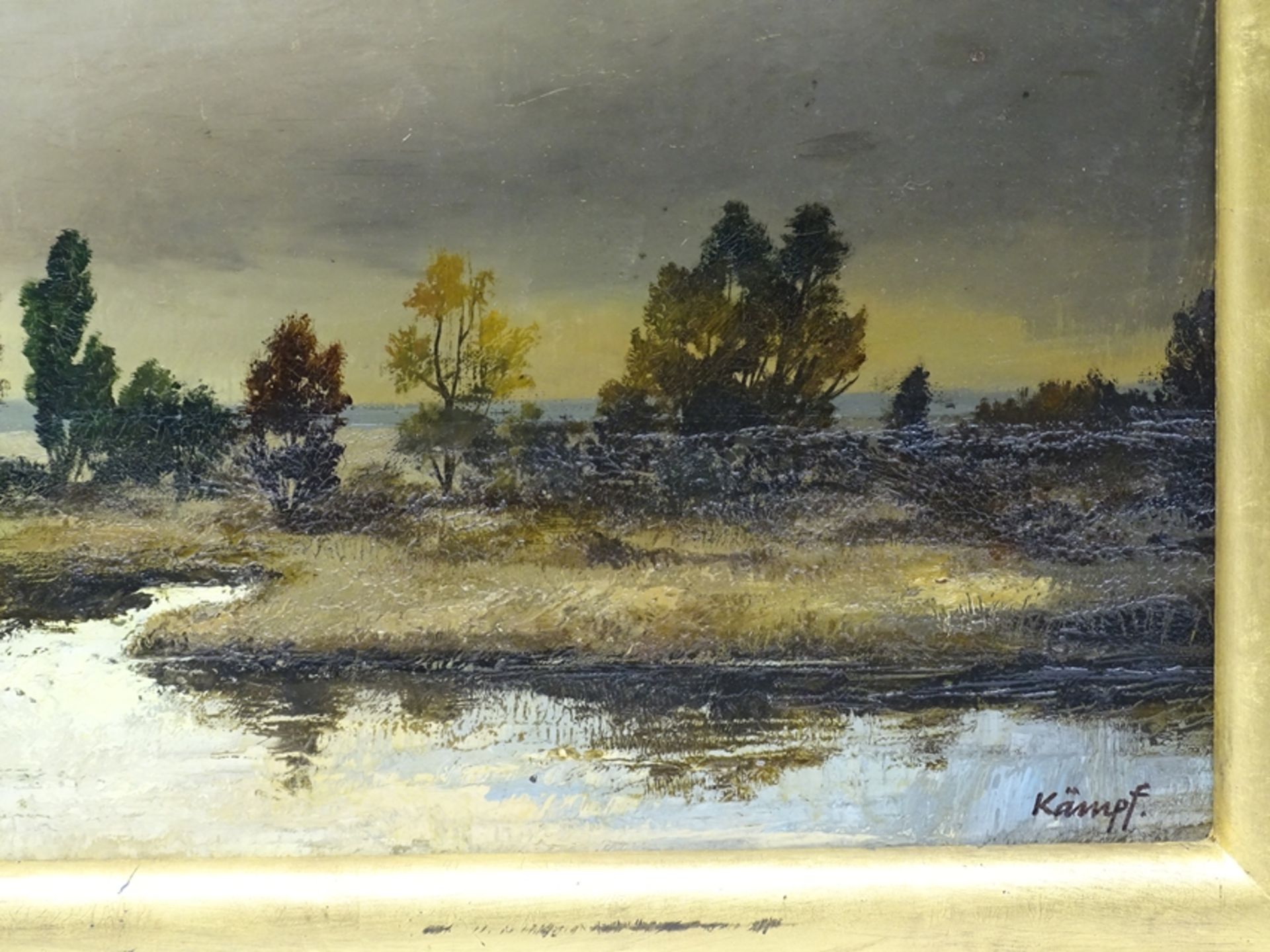 Karl KÄMPF (1902-1987) Heidelandschaft, Öl/Leinen, RG 46 x 69cm - Bild 3 aus 7