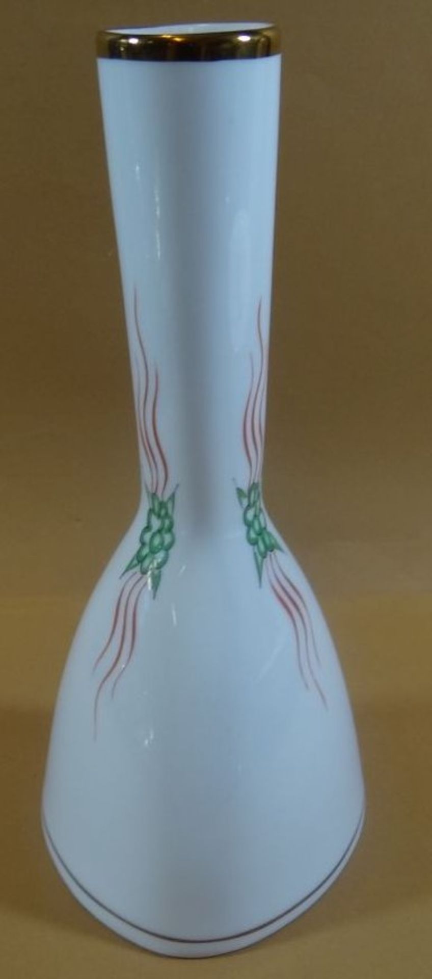 Vase, Grüner Drache, B. Hauswald handgemalt Freiberg/Sachsen, H-24 cm - Image 3 of 4