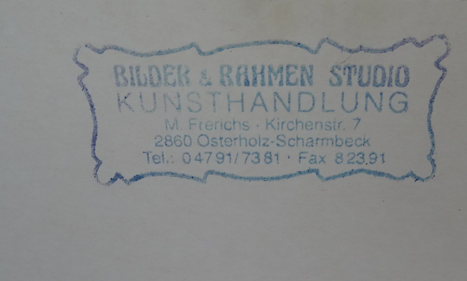 Kupferstich nach Johann Elias Ridinger, Redopp.links an der Wand, Stockfleckig, ger/Glas, RG 49x64, - Image 8 of 8