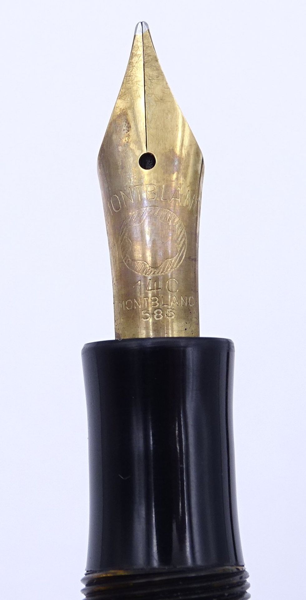 Montblanc Füller No. 244 G, Stärke M, GG Feder 14C 585, Gesamtlänge L. 12,8cm, Alters- und Gebrauch - Bild 3 aus 9