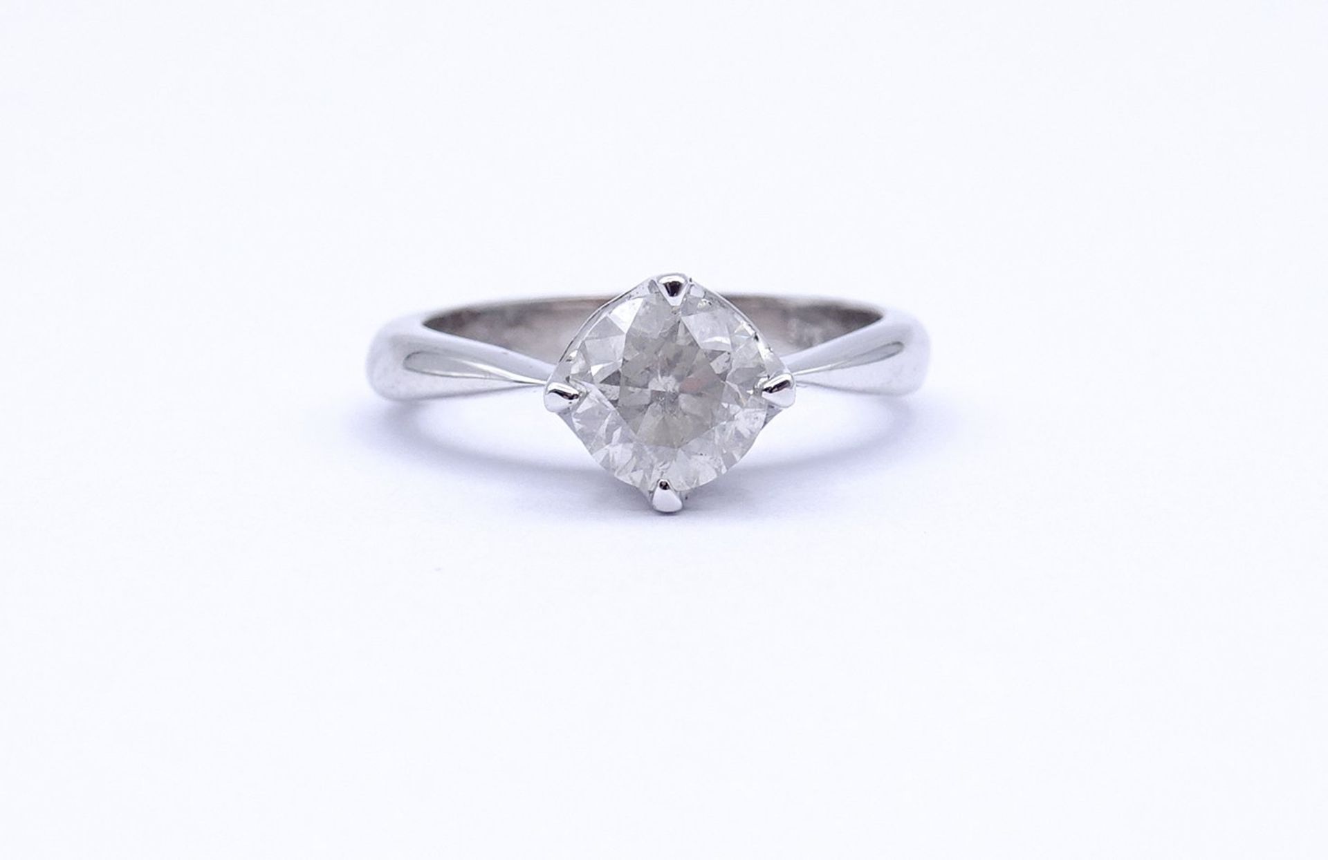 Diamant Ring, Weißgold 14K , Diamant 1,50ct., Farbe H , Reinheit P1, 4,8g., RG 54 / 55