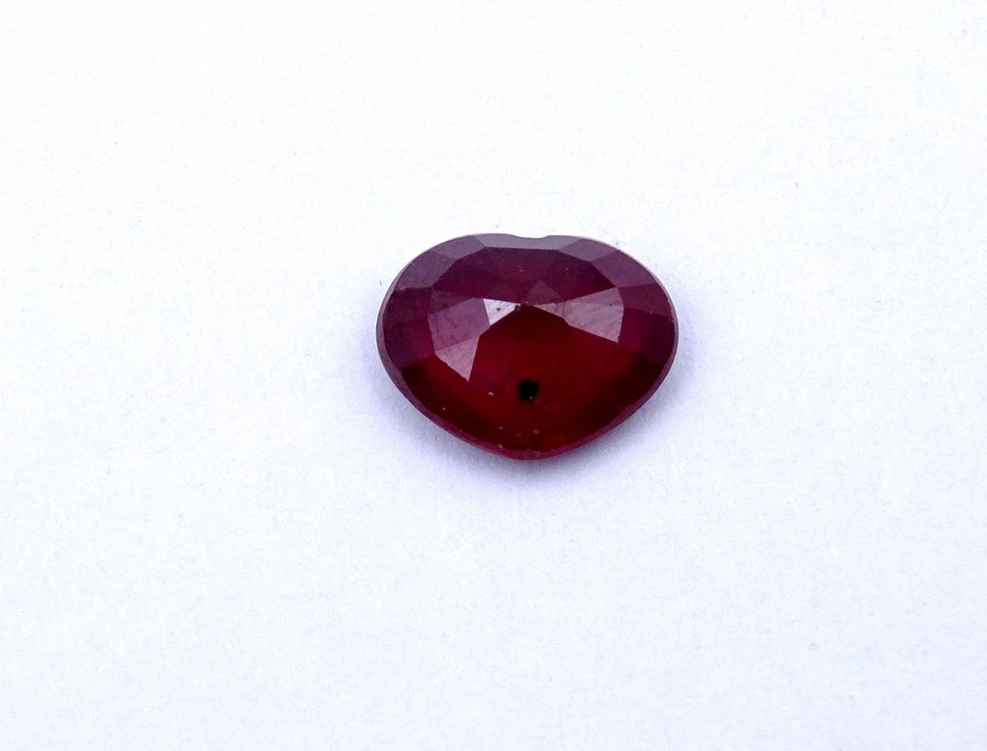 Loser Rubin, 2,82ct.,Herzform, 7,5x10x3mm - Image 6 of 6