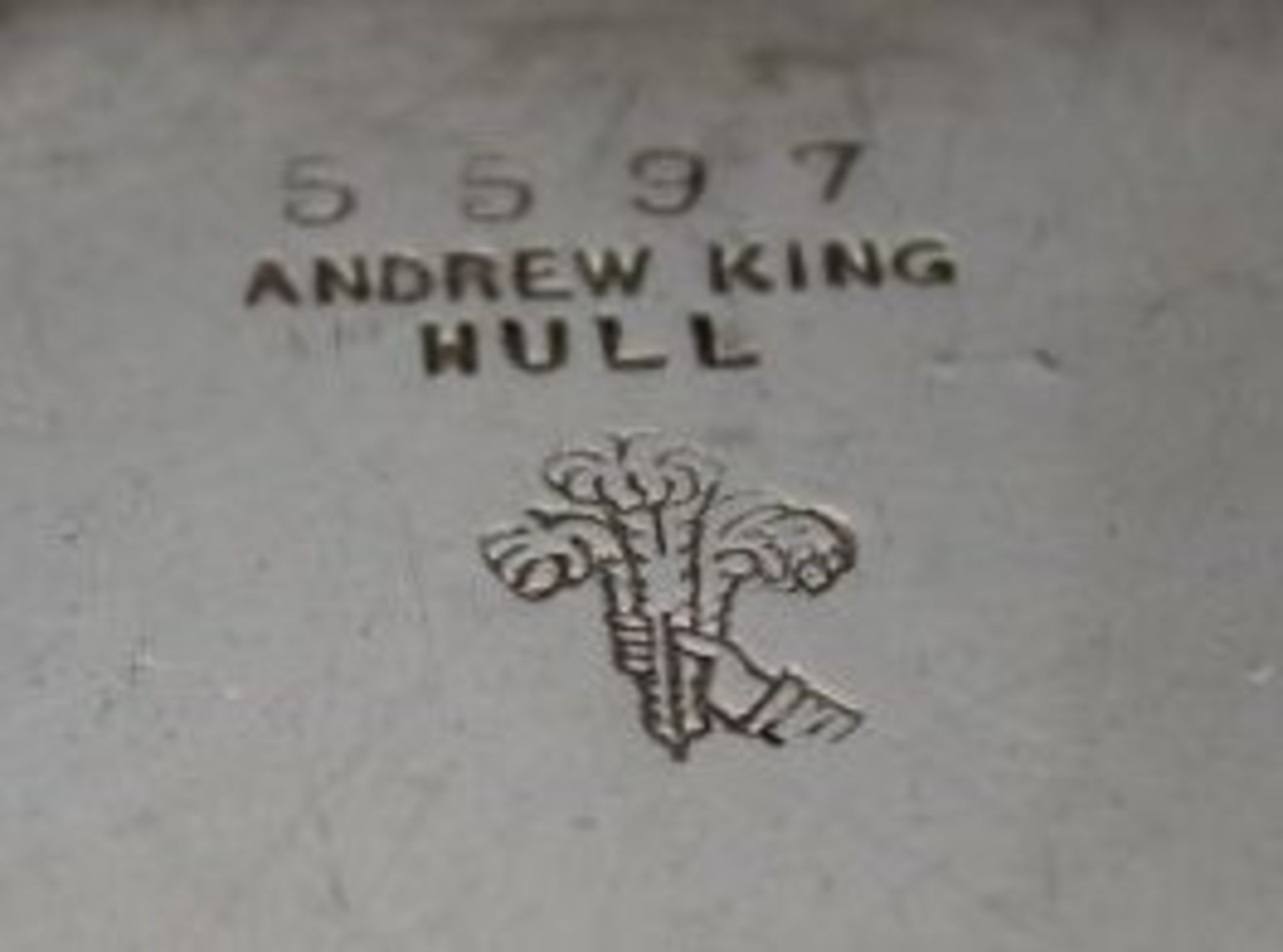 Warmhalteschale, versilbert, Andrew King Hull, Gebrauchsspuren ,Deckel mit kleiner Druckstelle, H-1 - Image 3 of 3