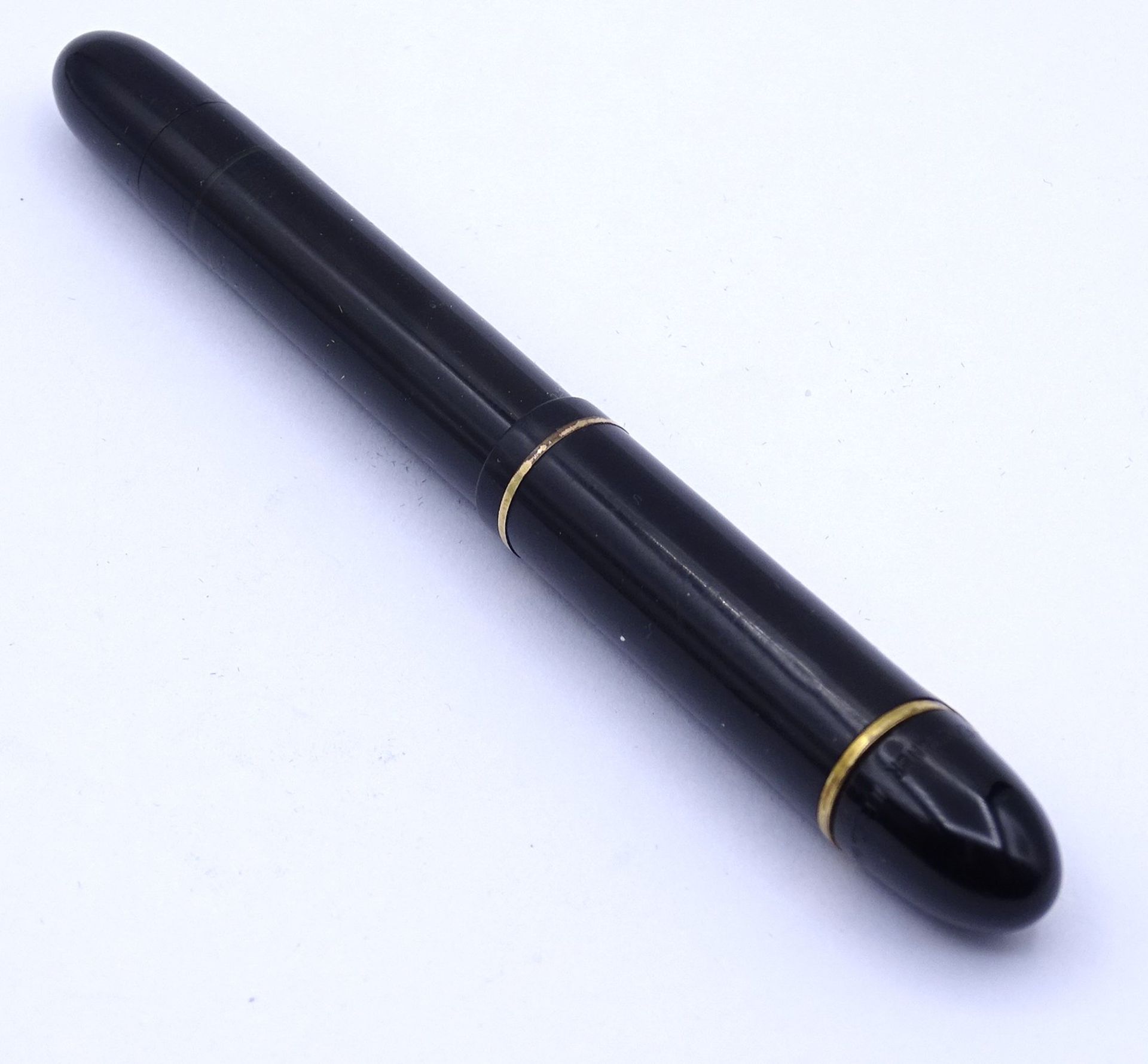 Pelikan Füller, GG Feder 0.585 OB, Gesamtlänge L. 12,2cm, Alters- und Gebrauchsspuren - Image 5 of 5