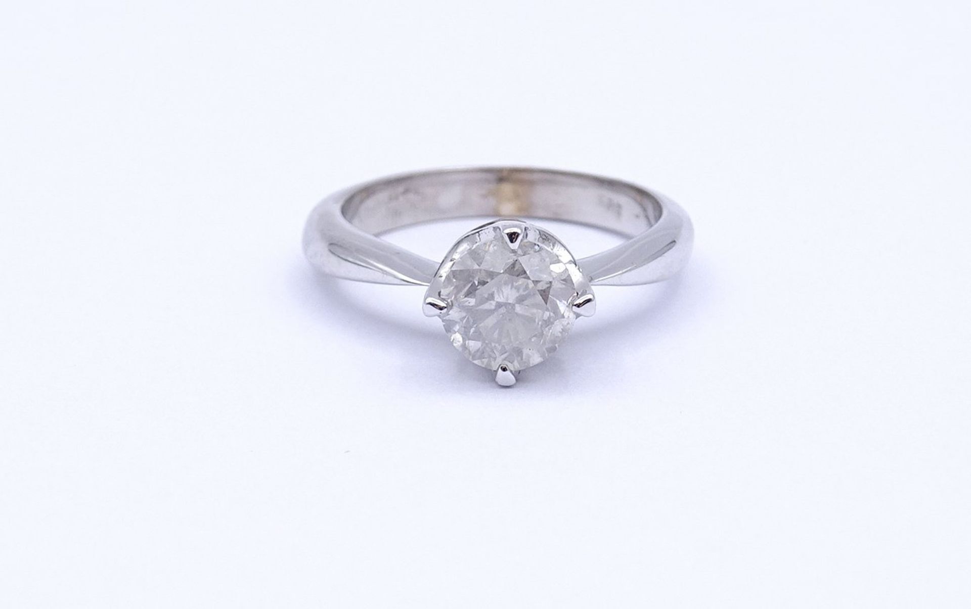 Diamant Ring, Weißgold 14K , Diamant 1,50ct., Farbe H , Reinheit P1, 4,8g., RG 54 / 55 - Image 3 of 7