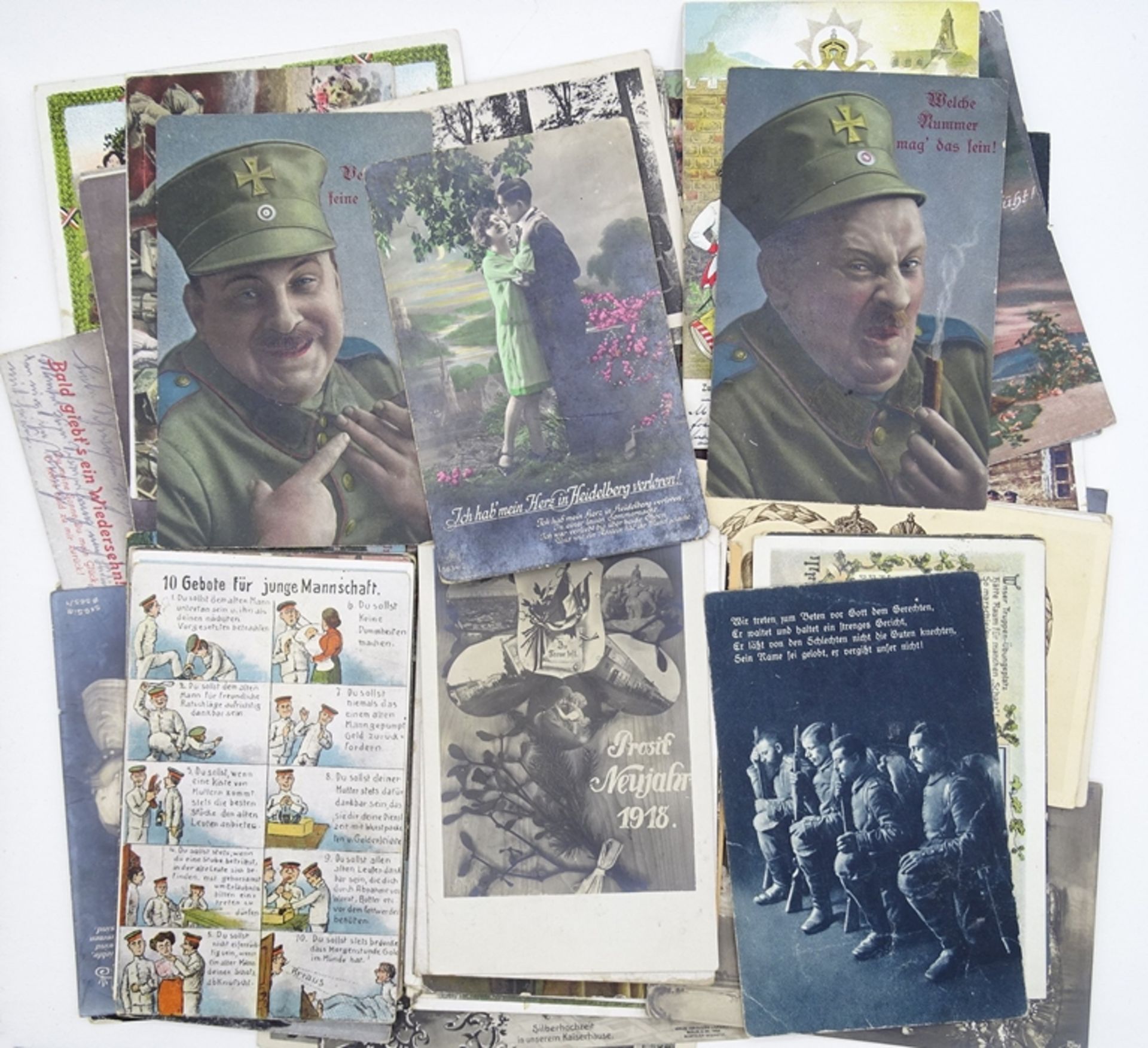 Konvolut Feldpostkarten Kaiserreich, 1. WK, gelaufen und ungelaufen, ca. 150 St., Motive teilweise - Image 5 of 9